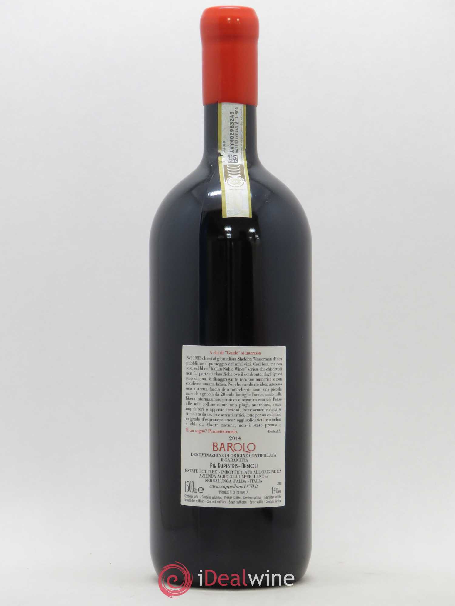 Barolo Cappellano Pie Rupestris 2014 - Lot de 1 magnum - 1
