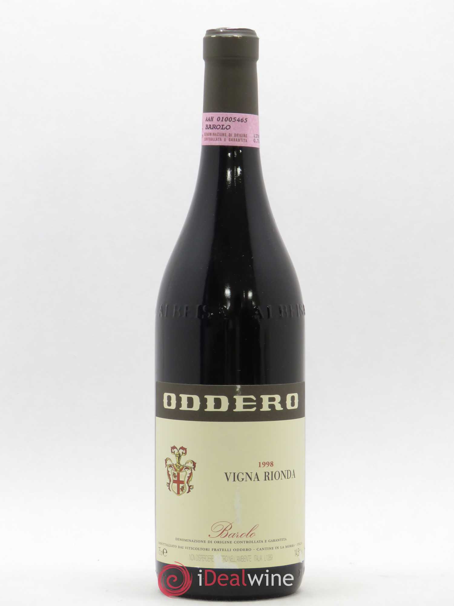 Barolo Vigna Rionda Poderi Oddero 1998 - Posten von 1 Flasche - 0