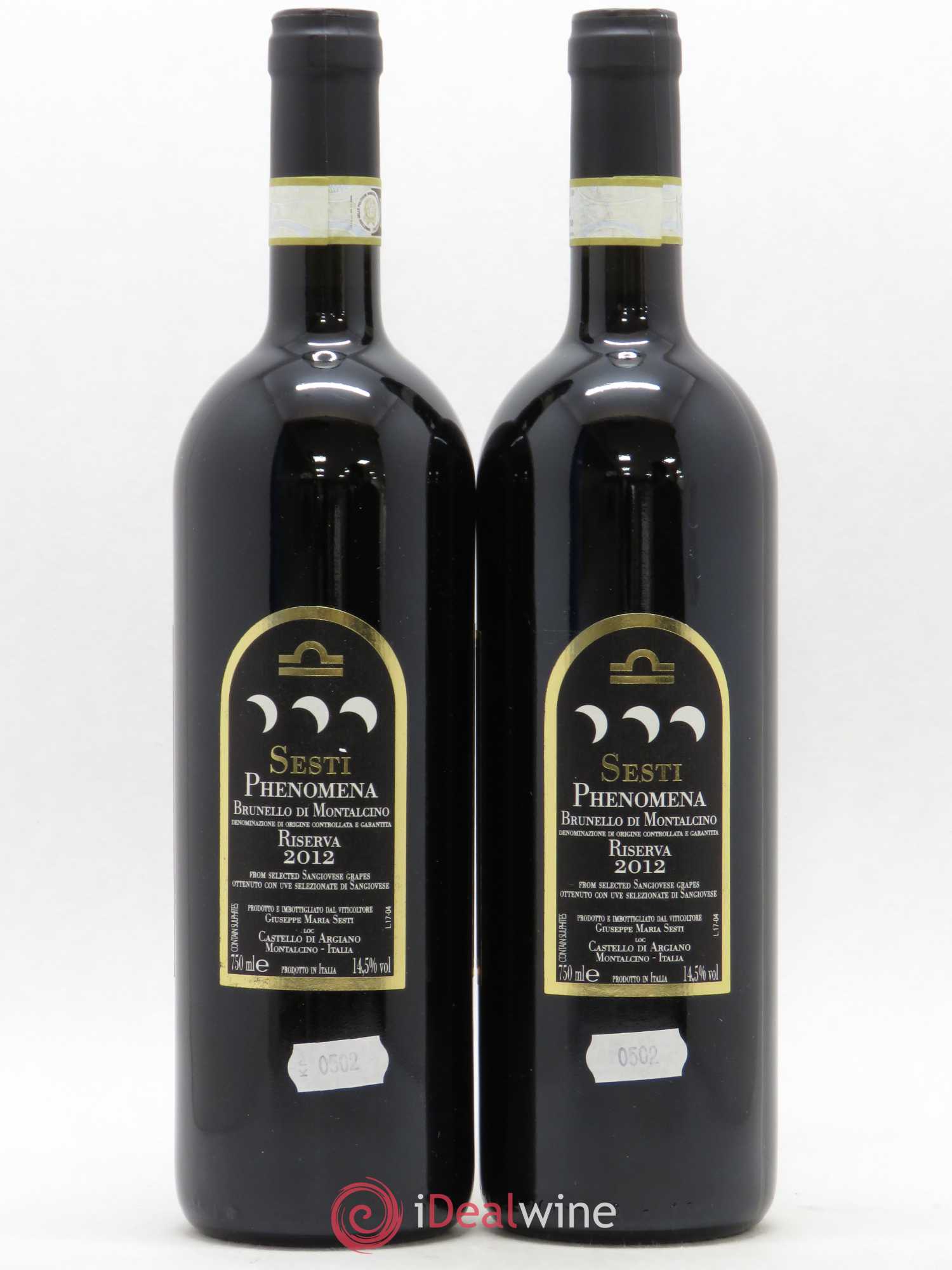 Brunello di Montalcino Sesti Riserva Phenomena 2012 - Lot de 2 bouteilles - 1