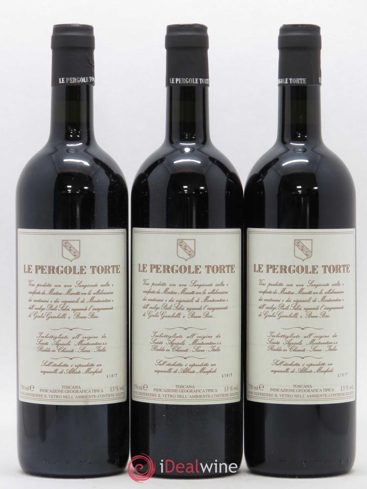 Toscana IGT Montevertine Le Pergole Torte Famille Manetti 2014 - Lot de 3 bouteilles - 1