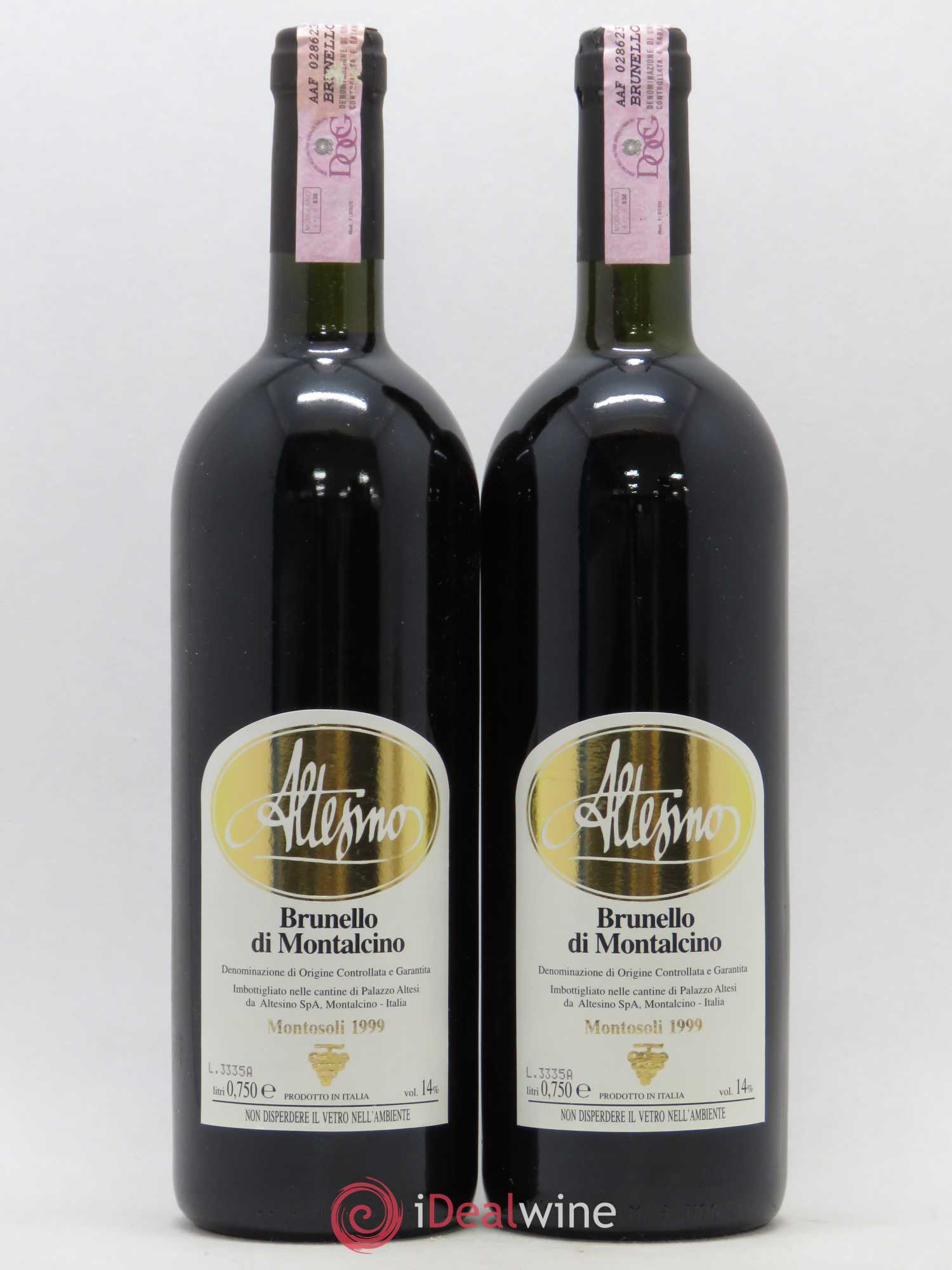 Brunello di Montalcino Altesino Montosoli 1999 - Posten von 2 Flaschen - 0