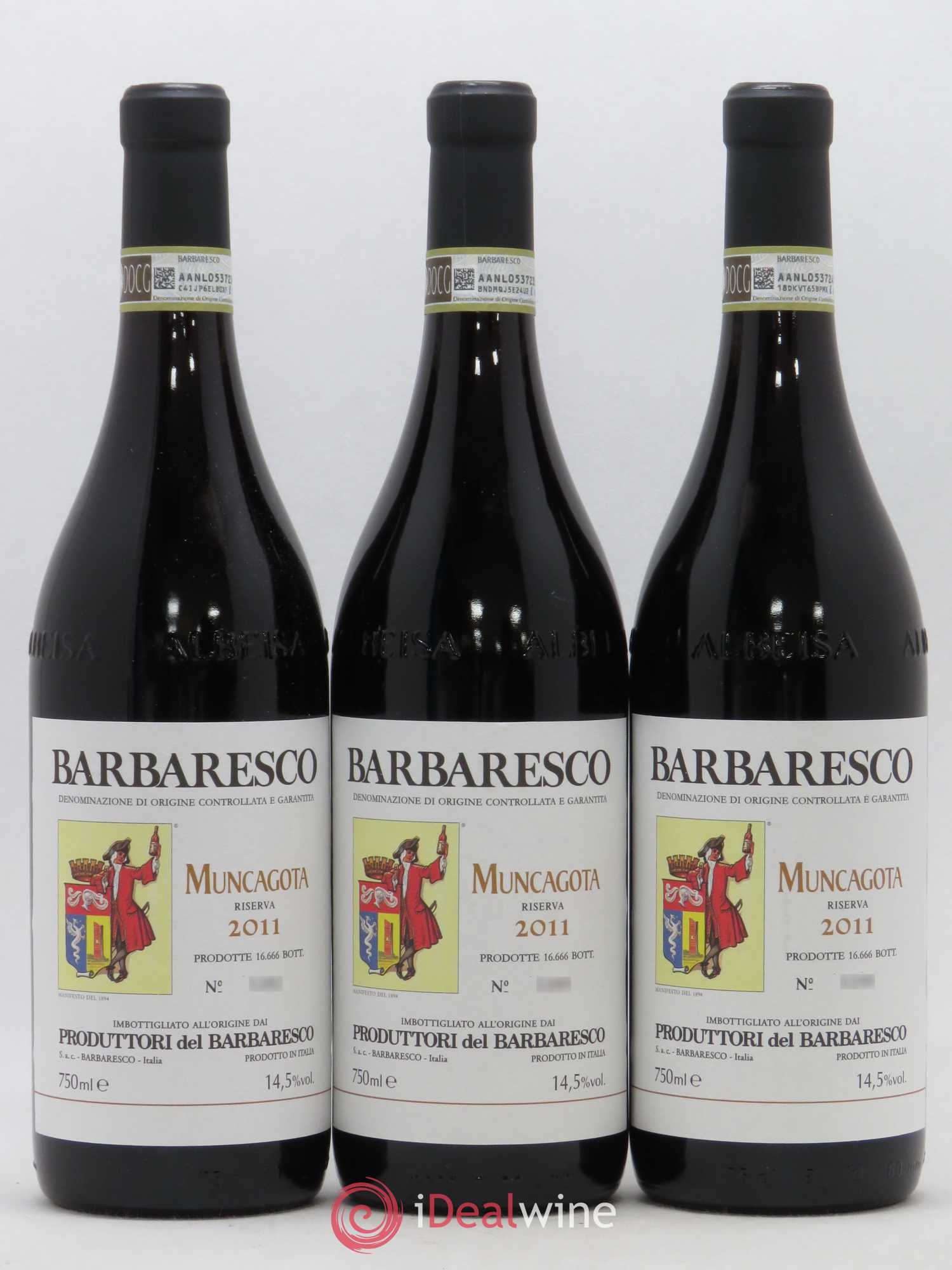 Barbaresco DOCG Produttori del Barbaresco Muncagota Riserva 2011 - Lot de 3 bouteilles - 0