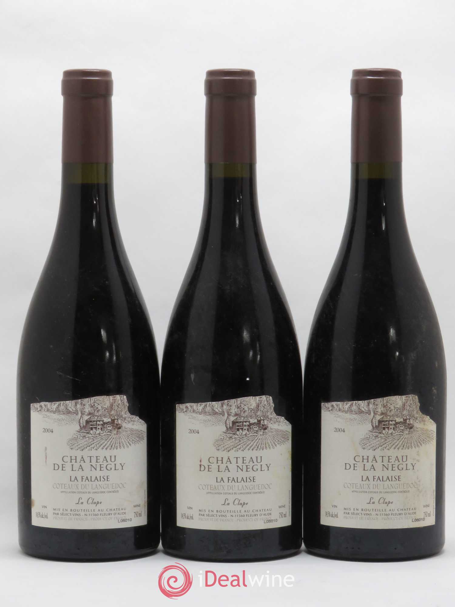 Coteaux du Languedoc La Clape Château de La Négly La Falaise Jean Paux-Rosset 2004 - Lot of 5 bottles - 1