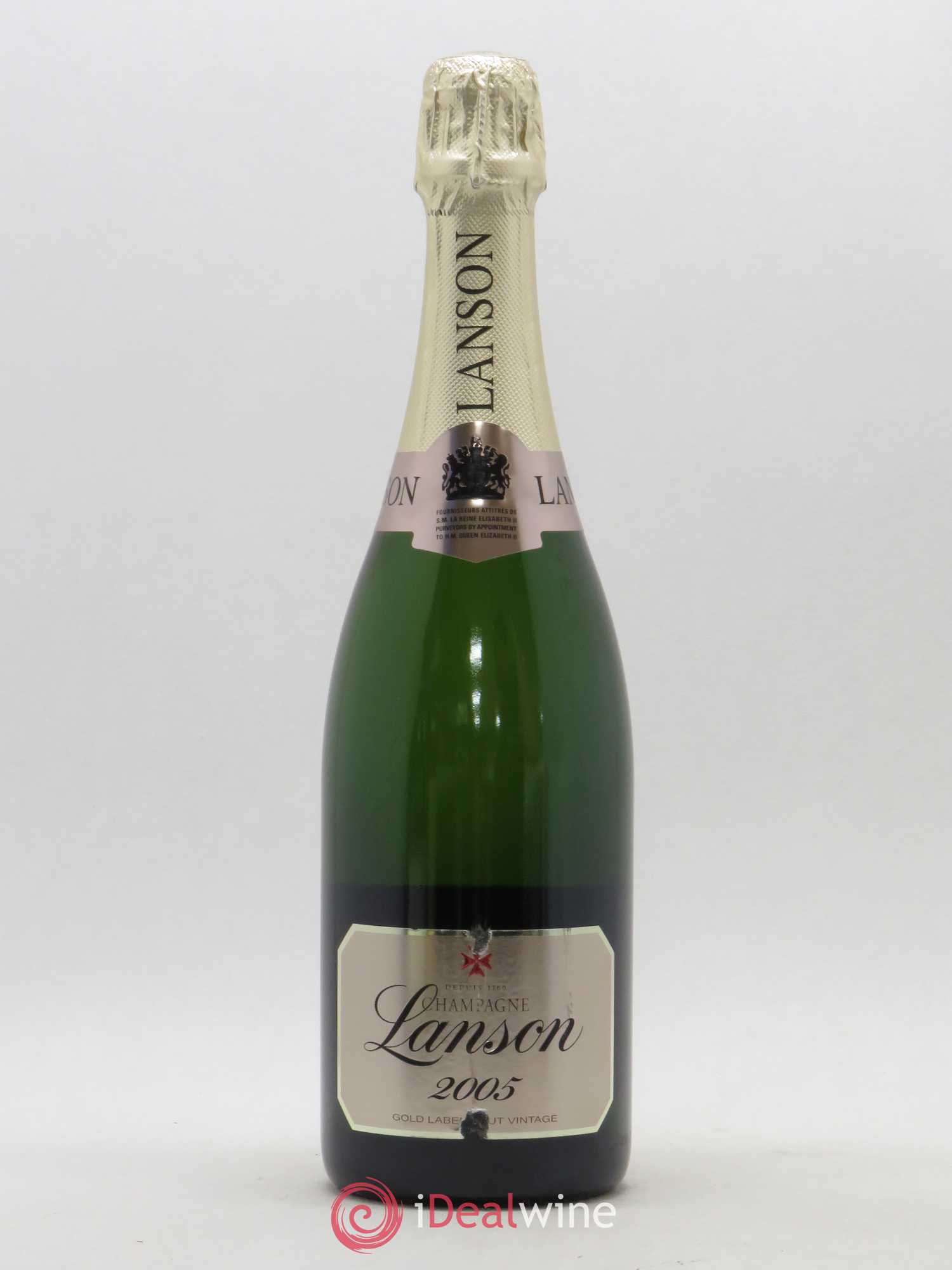 Vintage Collection Lanson Gold Label 2005 - Lot de 1 bouteille - 0