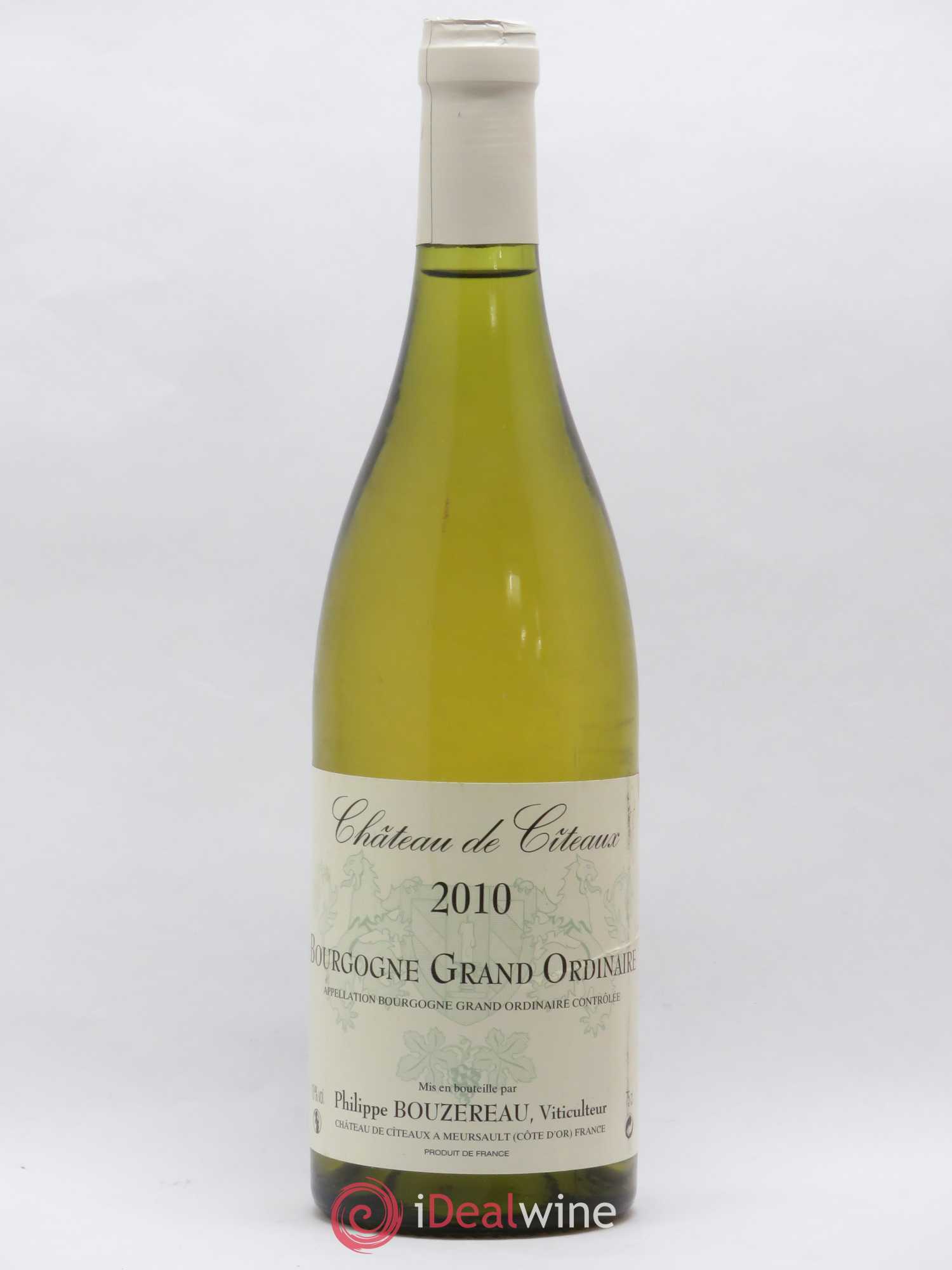 Bourgogne Grand Ordinaire Château De Cîteaux P.Bouzereau (sans prix de réserve) 2010 - Posten von 1 Flasche - 0