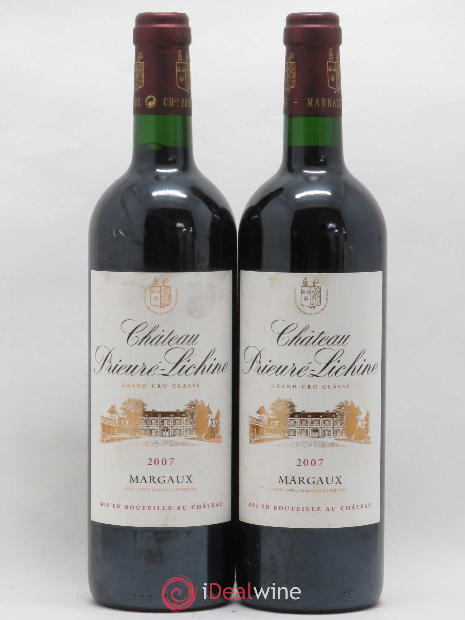 Château Prieuré Lichine 4ème Grand Cru Classé 2007 - Lot de 2 bouteilles - 0