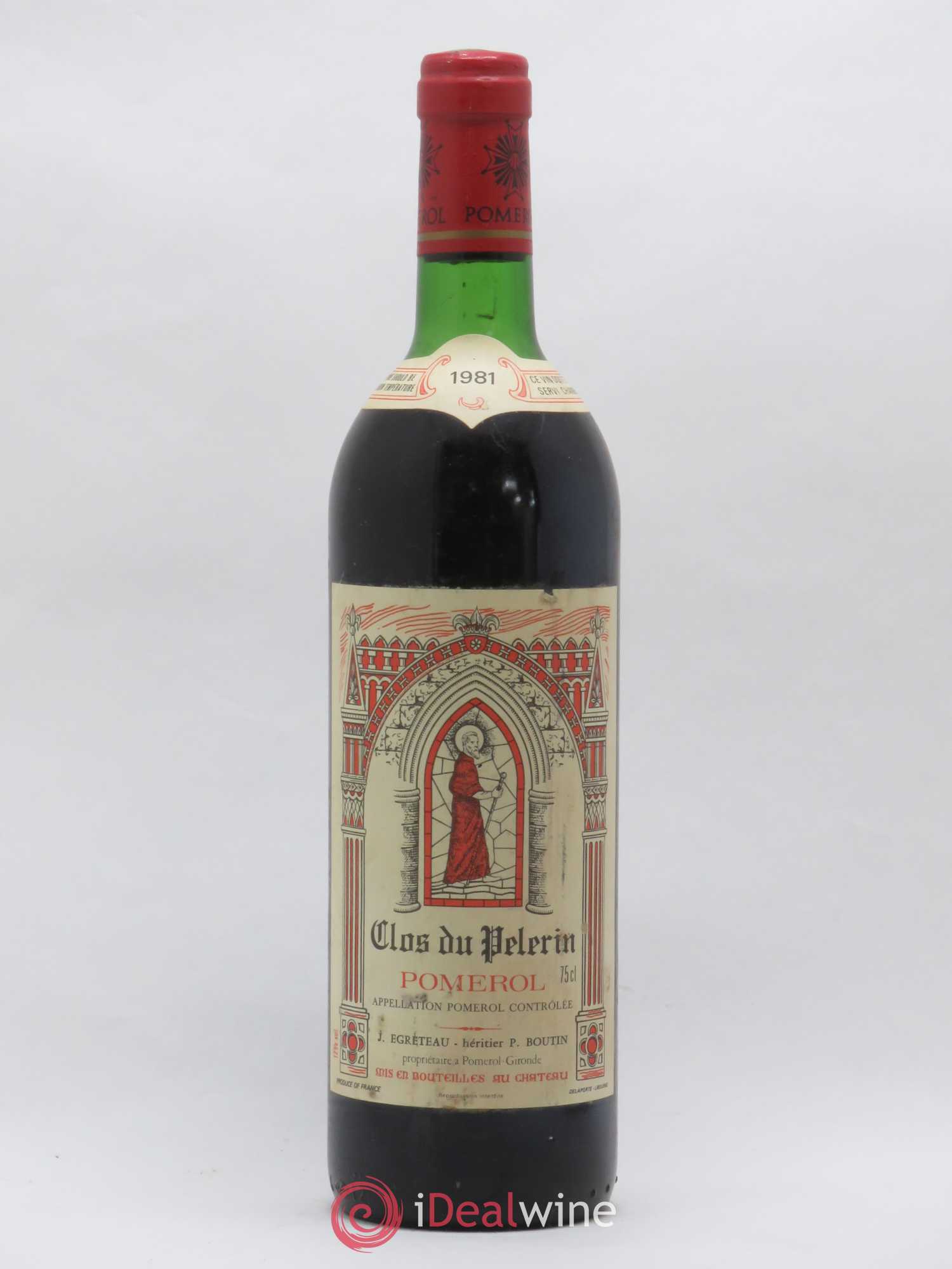 Pomerol Clos du Pelerin 1981 - Lot of 1 bottle - 0