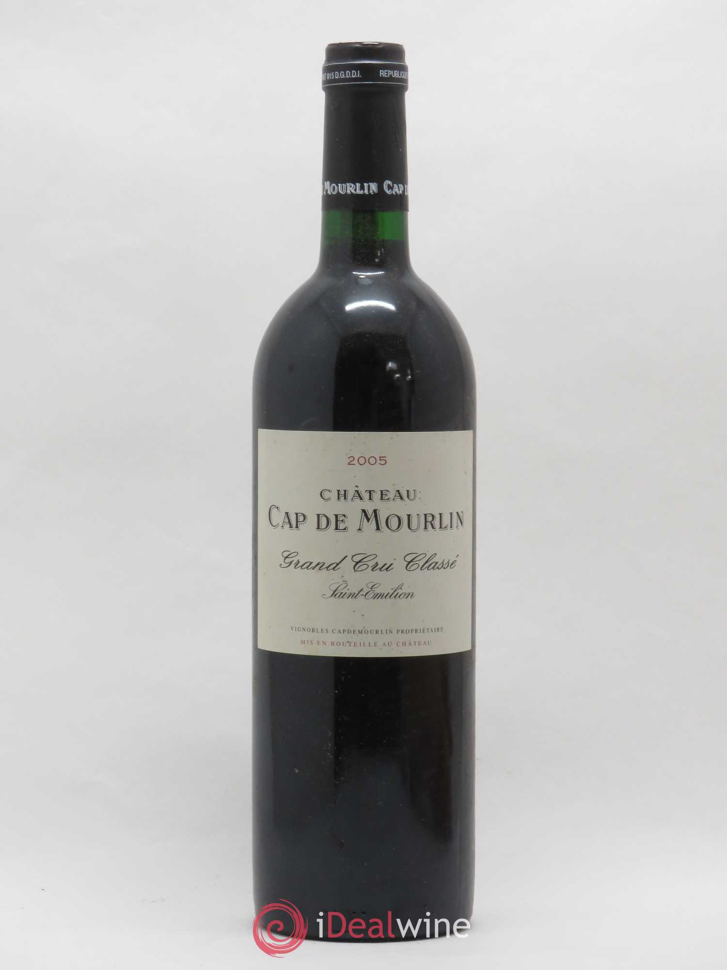 Château Cap de Mourlin Grand Cru Classé 2005 - Lot de 1 bouteille - 0