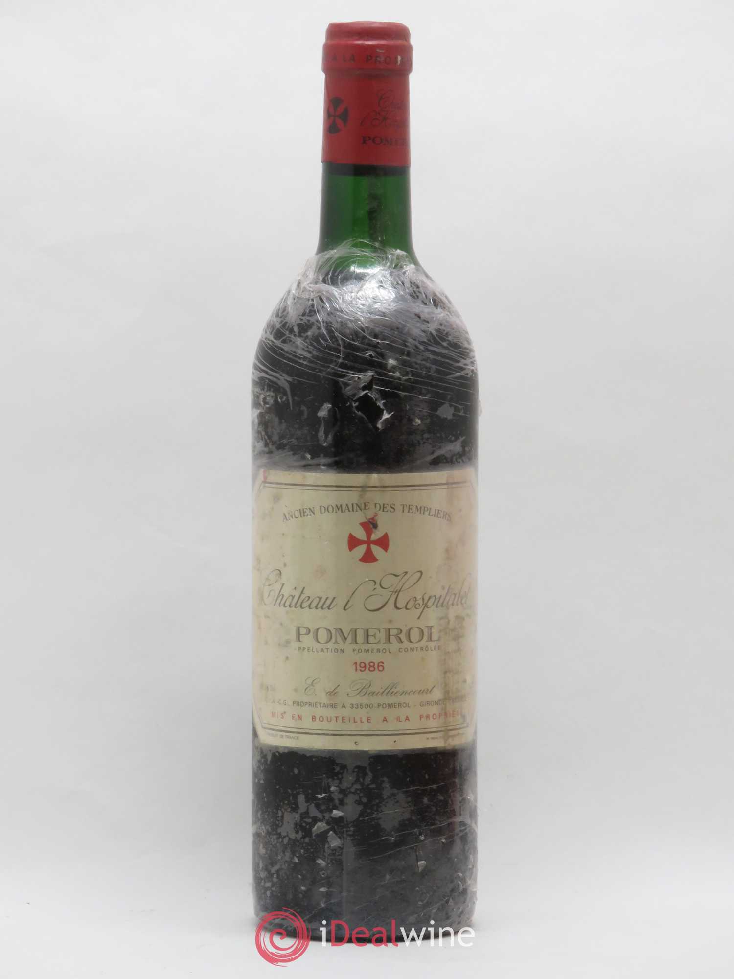 Pomerol Chateau L'Hospitalet 1986 - Posten von 1 Flasche - 0