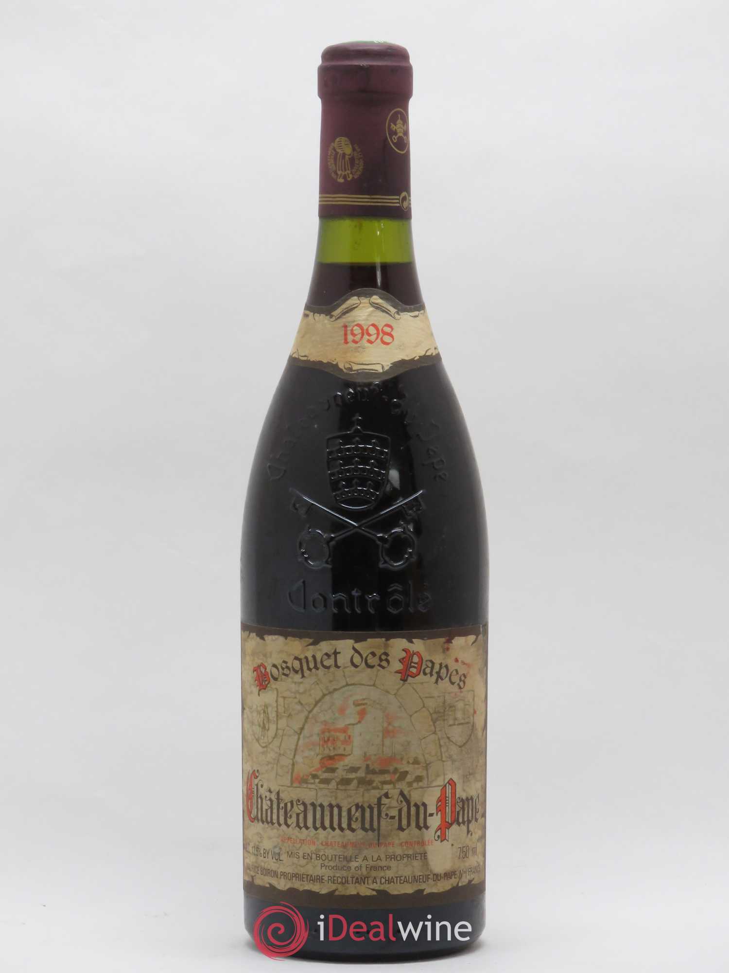 Châteauneuf-du-Pape Bosquet des Papes Famille Boiron 1998 - Lot de 1 bouteille - 0