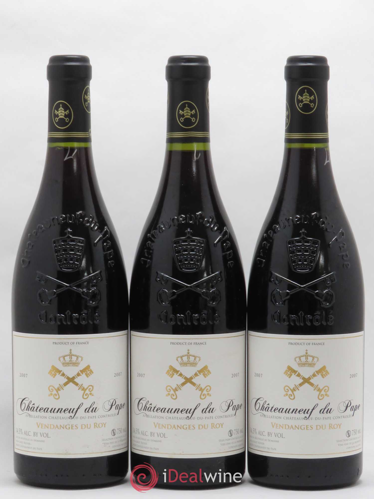 Châteauneuf-du-Pape 2007 - Posten von 3 Flaschen - 0