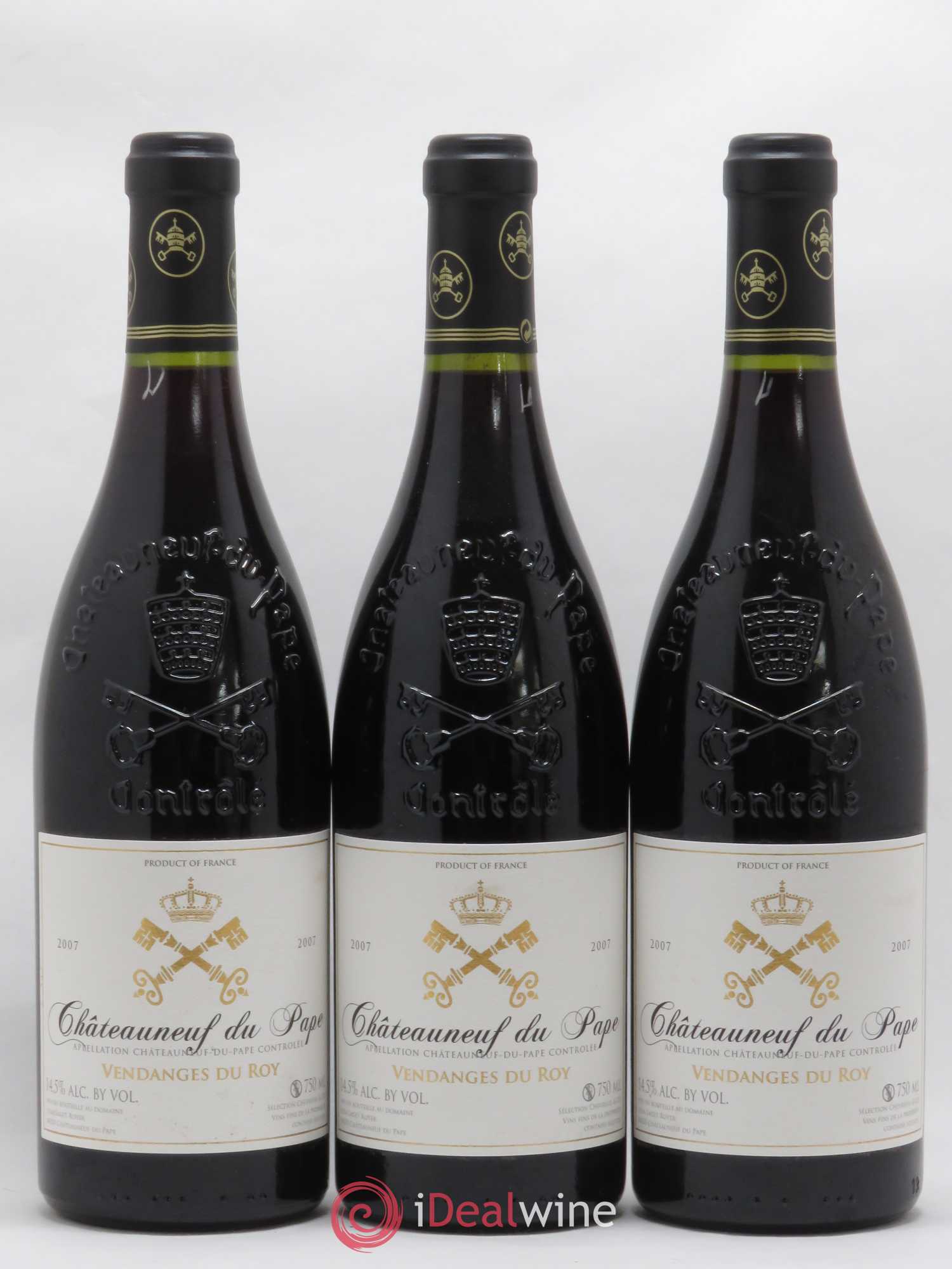 Châteauneuf-du-Pape 2007 - Posten von 3 Flaschen - 0