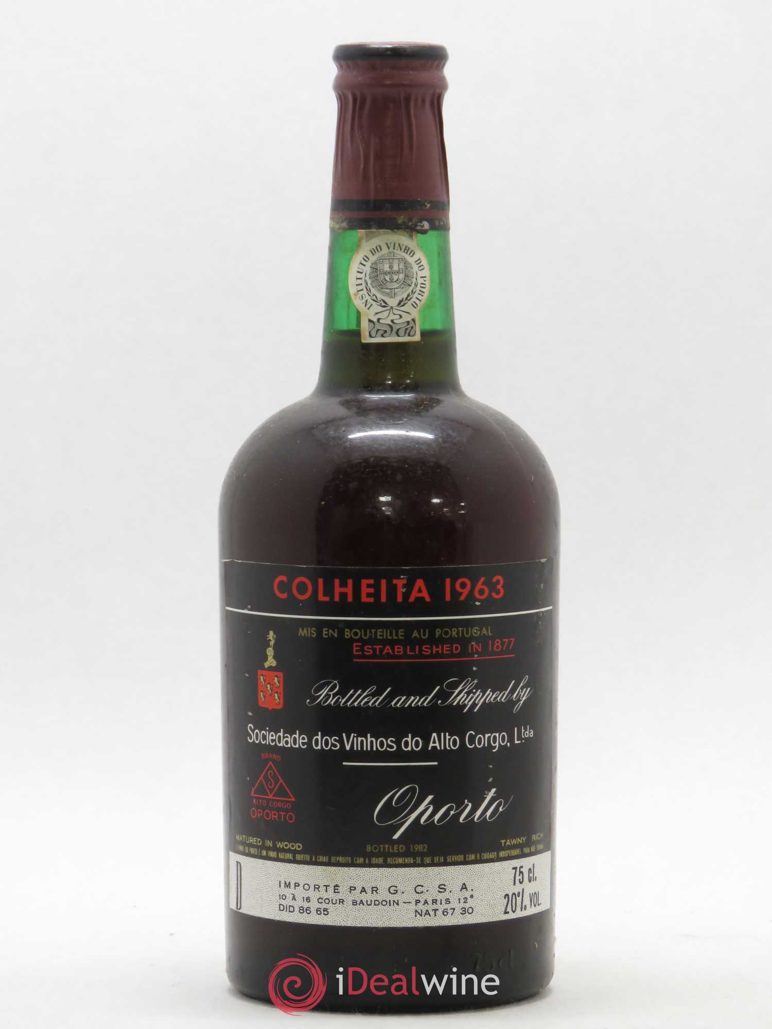 Porto Colheita Sociedade dos Vinhos do Alto Corgo Oporto 1963 - Posten von 1 Flasche - 0