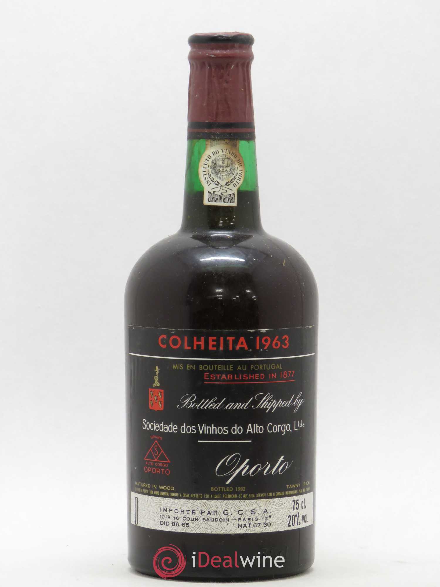Porto Colheita Sociedade dos Vinhos Alto Corgo 1963 - Posten von 1 Flasche - 0