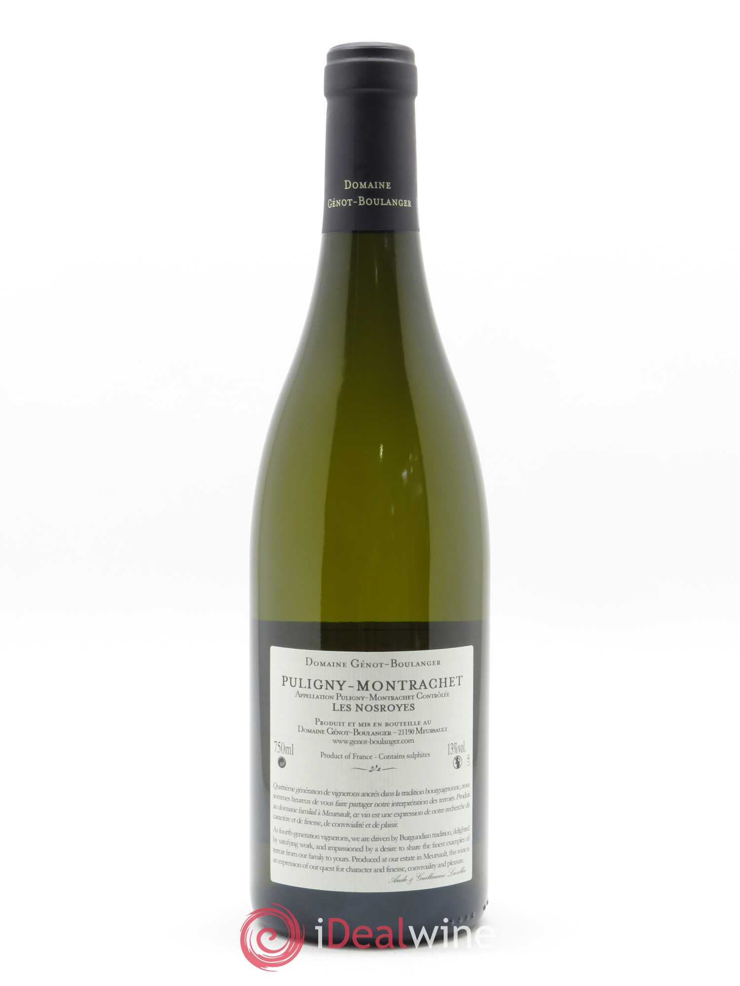 Puligny-Montrachet Les Nosroyes Génot-Boulanger (Domaine) 2015 - Lot de 1 bouteille - 1