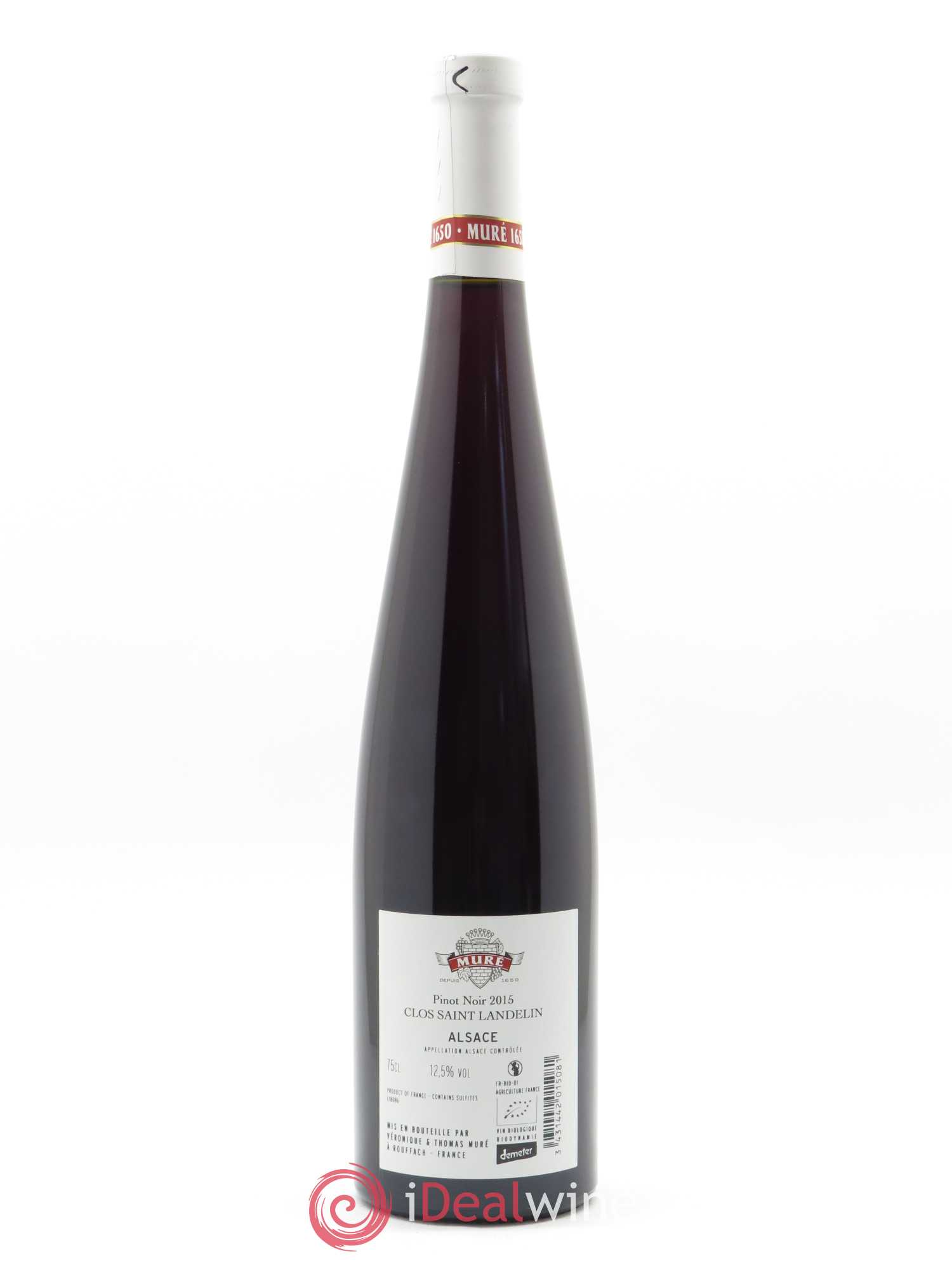 Pinot Noir Clos Saint Landelin Véronique & Thomas Muré 2015 - Lot of 1 bottle - 1