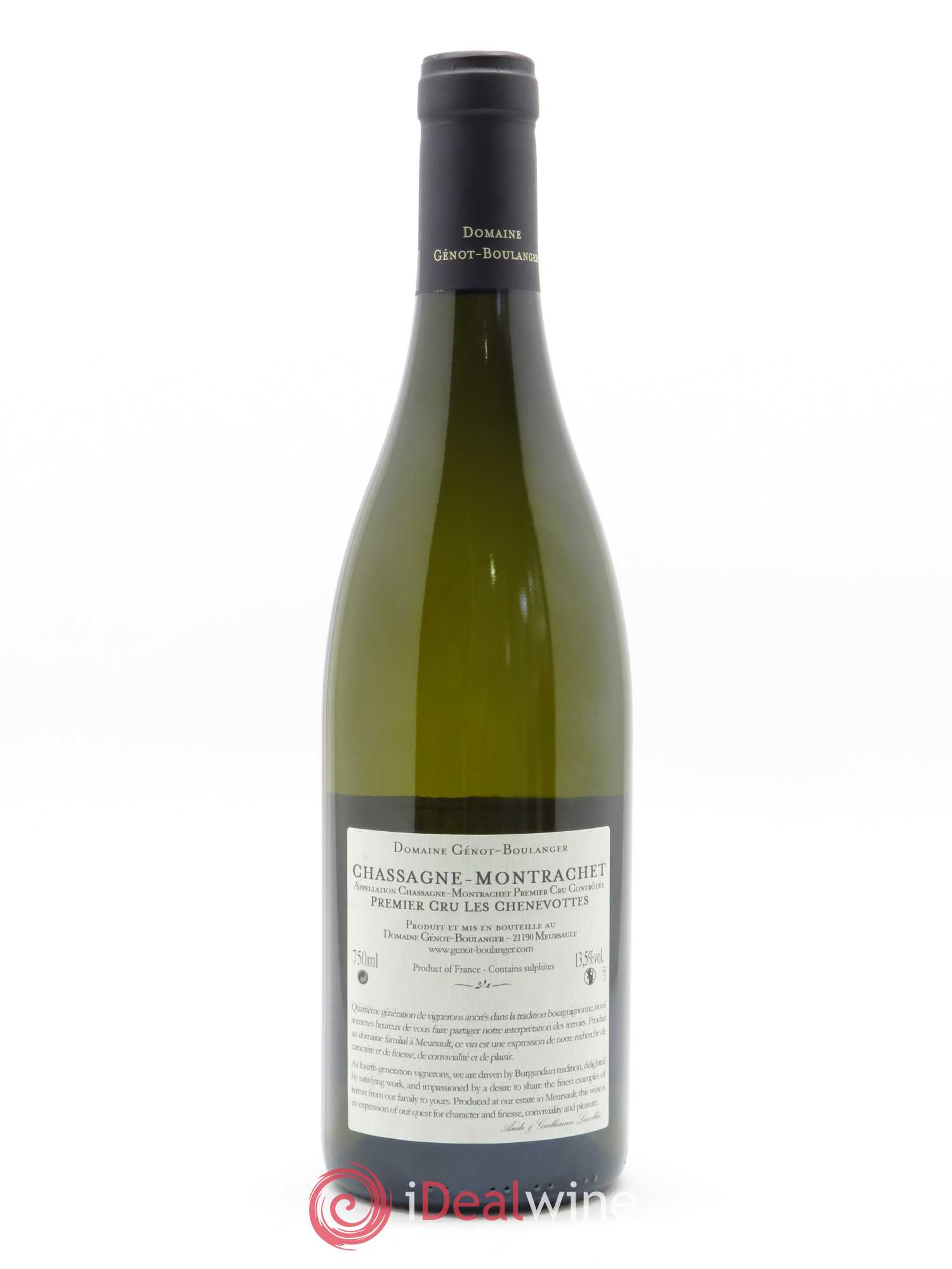 Chassagne-Montrachet 1er Cru Les Chevenottes Génot-Boulanger (Domaine) 2014 - Lot de 1 bouteille - 1