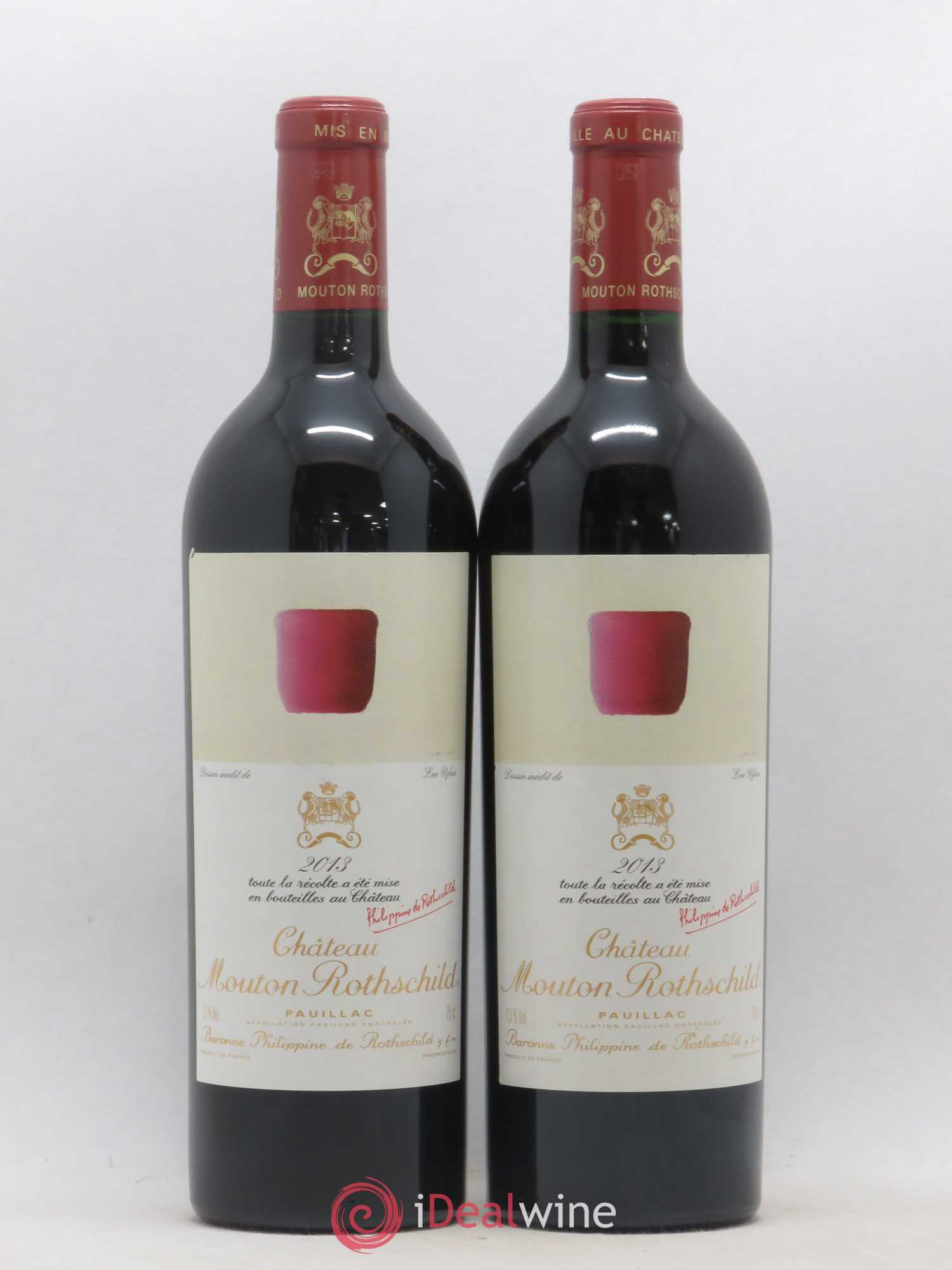 Château Mouton Rothschild 1er Grand Cru Classé 2013 - Lot de 2 bouteilles - 0