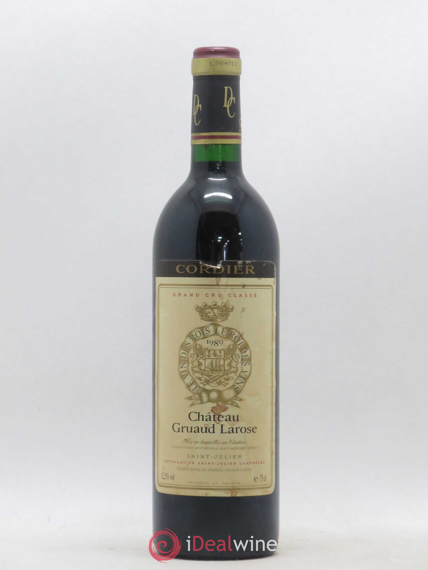 Château Gruaud Larose 2ème Grand Cru Classé 1989 - Lot de 1 bouteille - 0