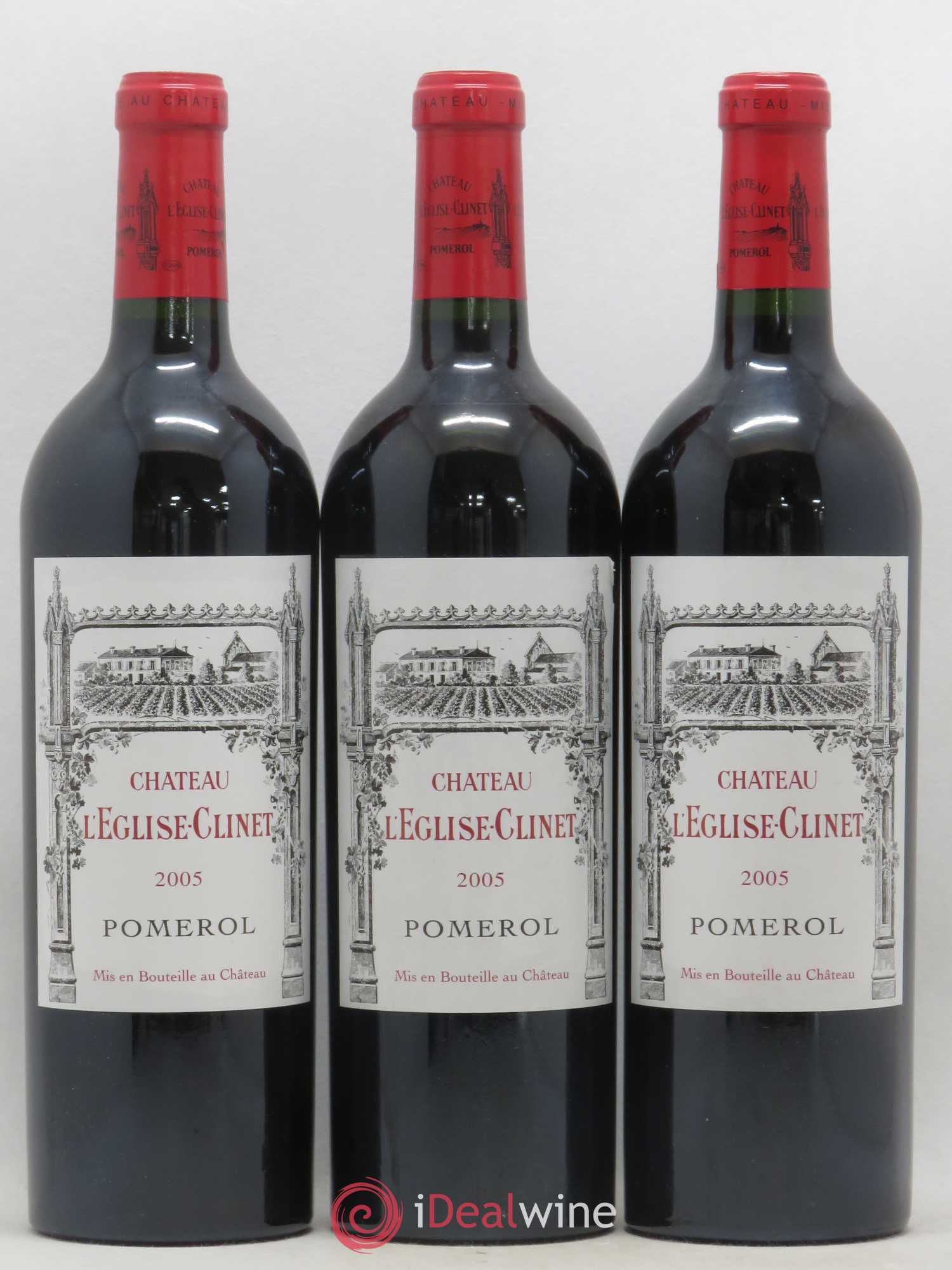 Château l' Église Clinet 2005 - Lot de 3 bouteilles - 0