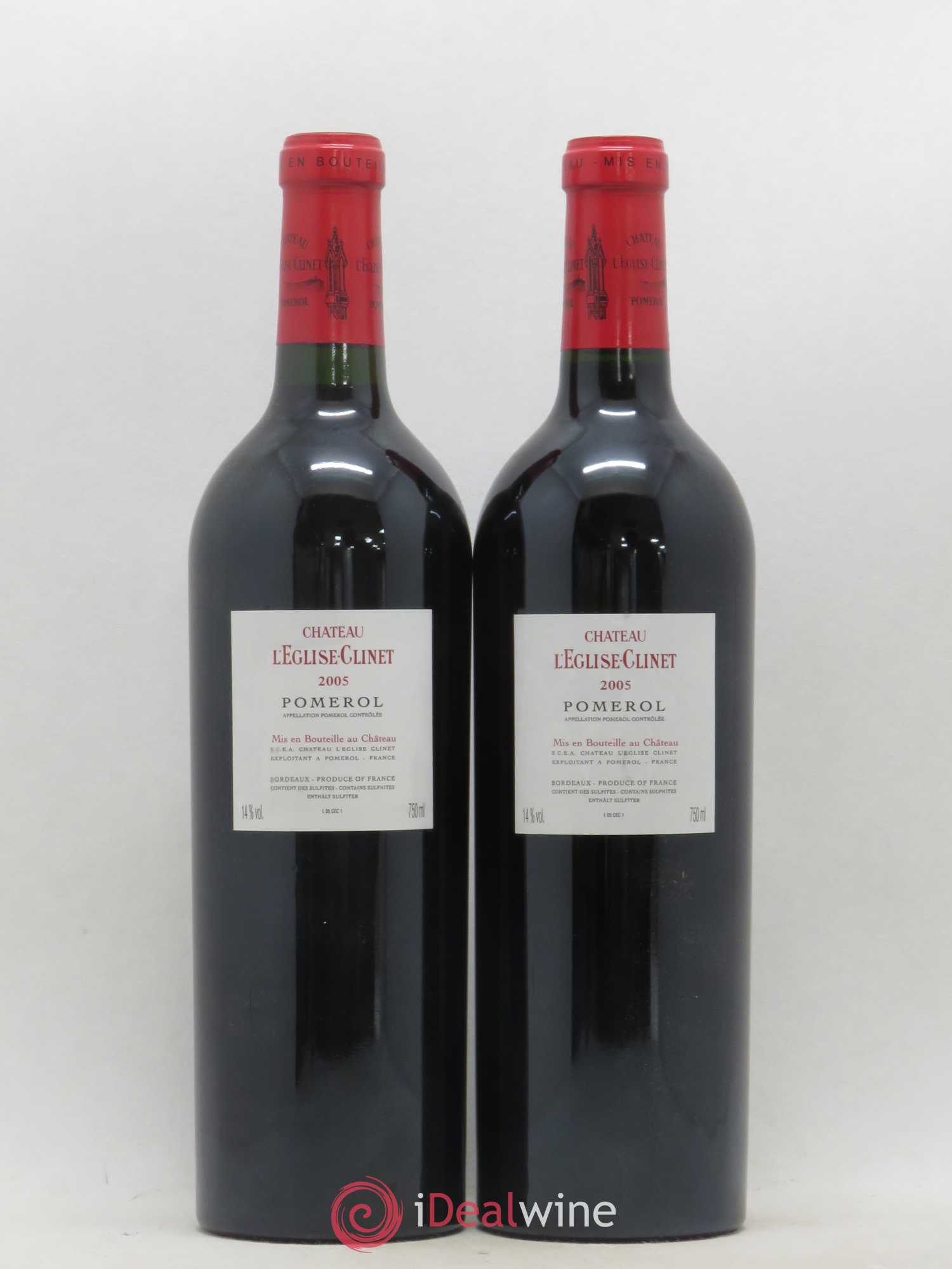 Château l' Église Clinet 2005 - Lot de 2 bouteilles - 1
