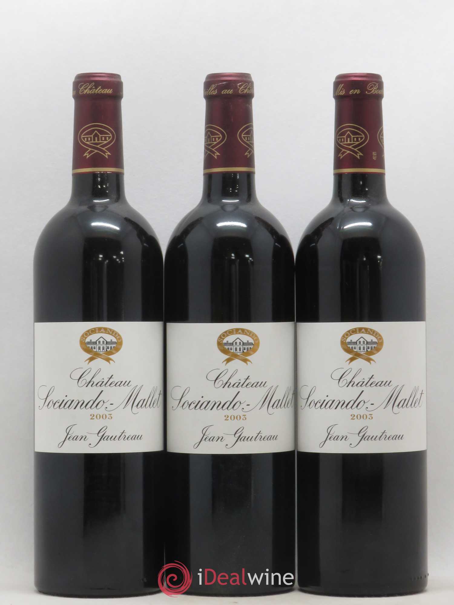 Château Sociando Mallet 2003 - Lot de 12 bouteilles - 1
