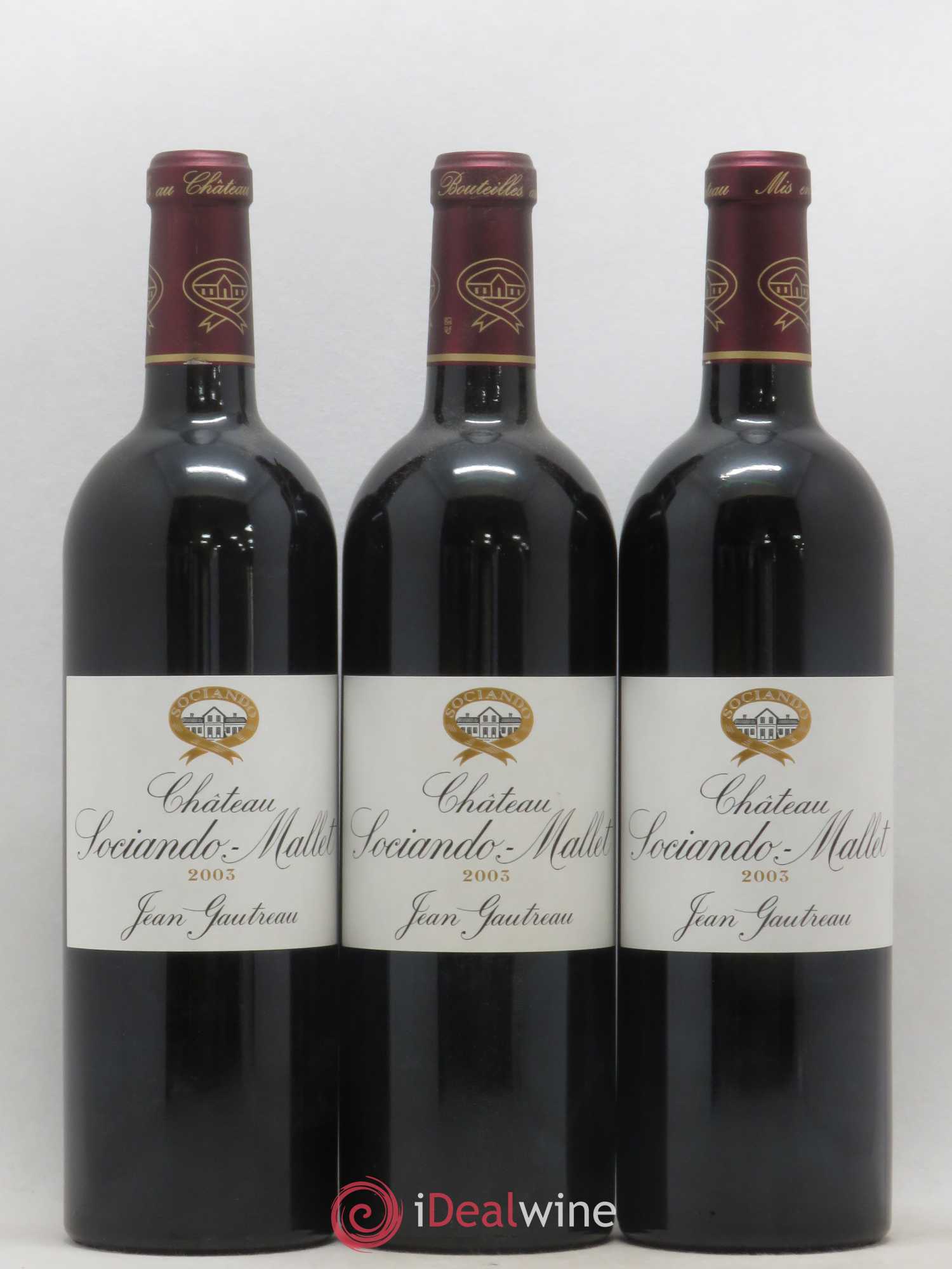 Château Sociando Mallet 2003 - Lot de 12 bouteilles - 2