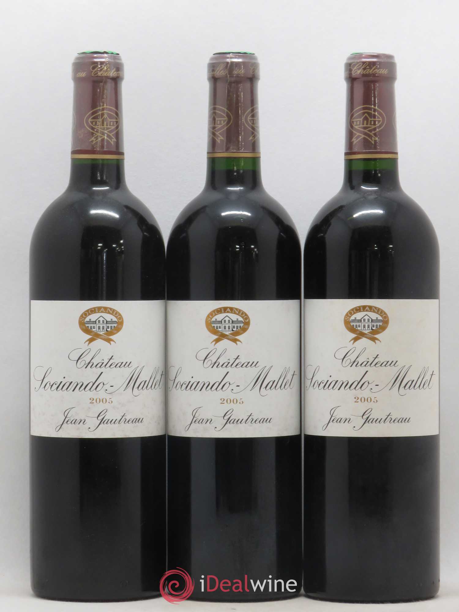 Château Sociando Mallet 2005 - Lot de 12 bouteilles - 2