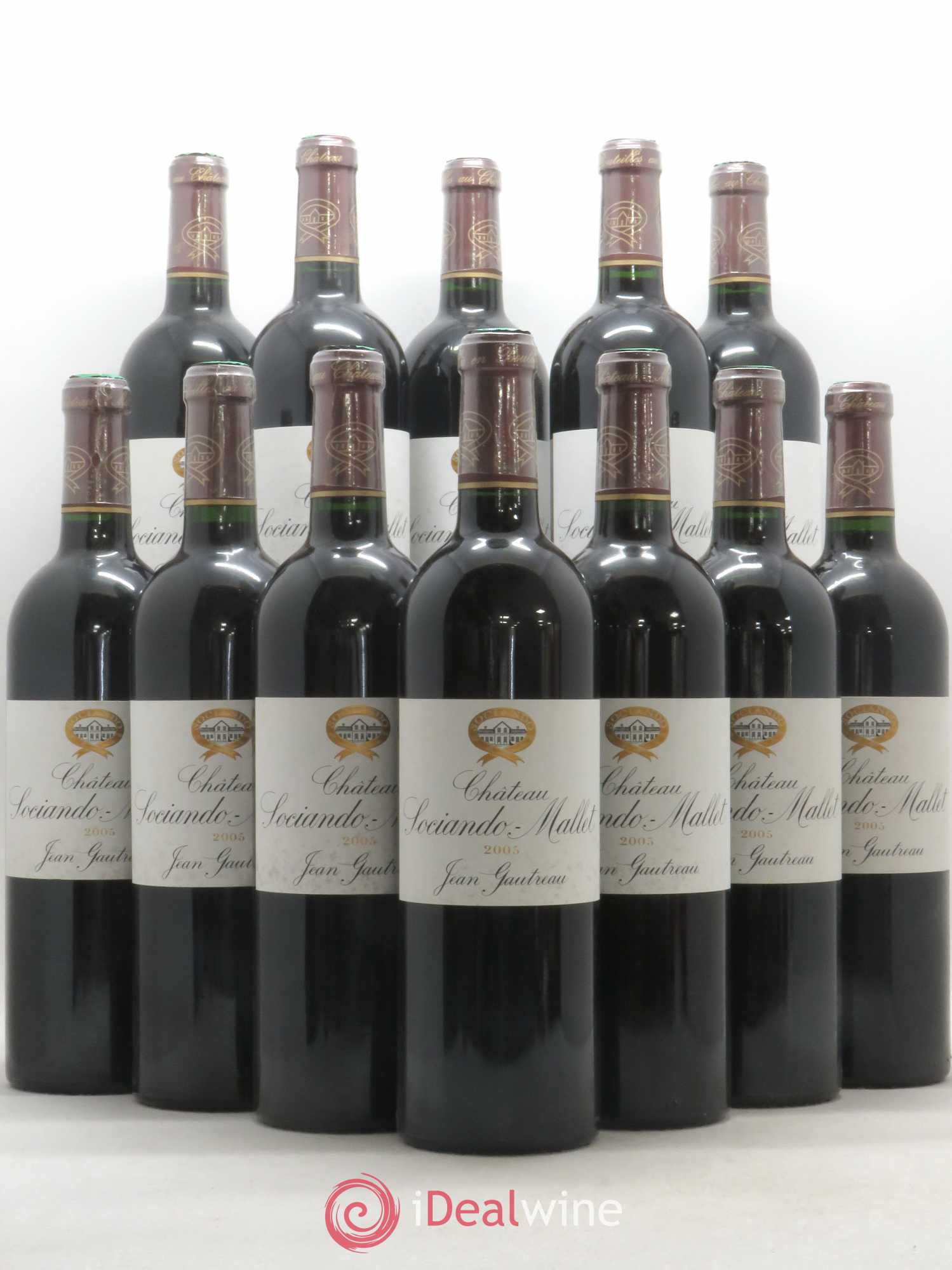 Château Sociando Mallet 2005 - Lot de 12 bouteilles - 0