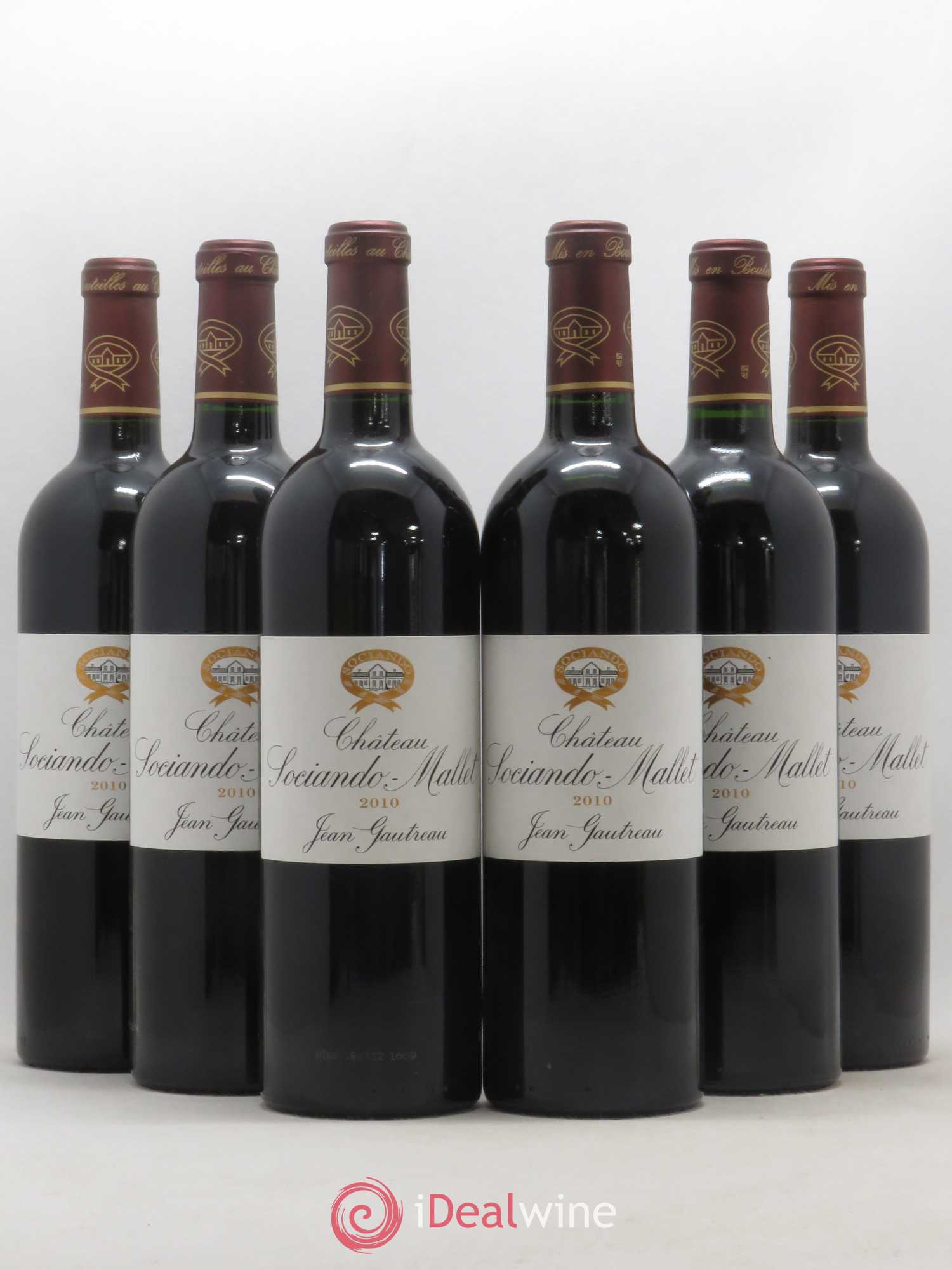 Château Sociando Mallet 2010 - Lot de 6 bouteilles - 0