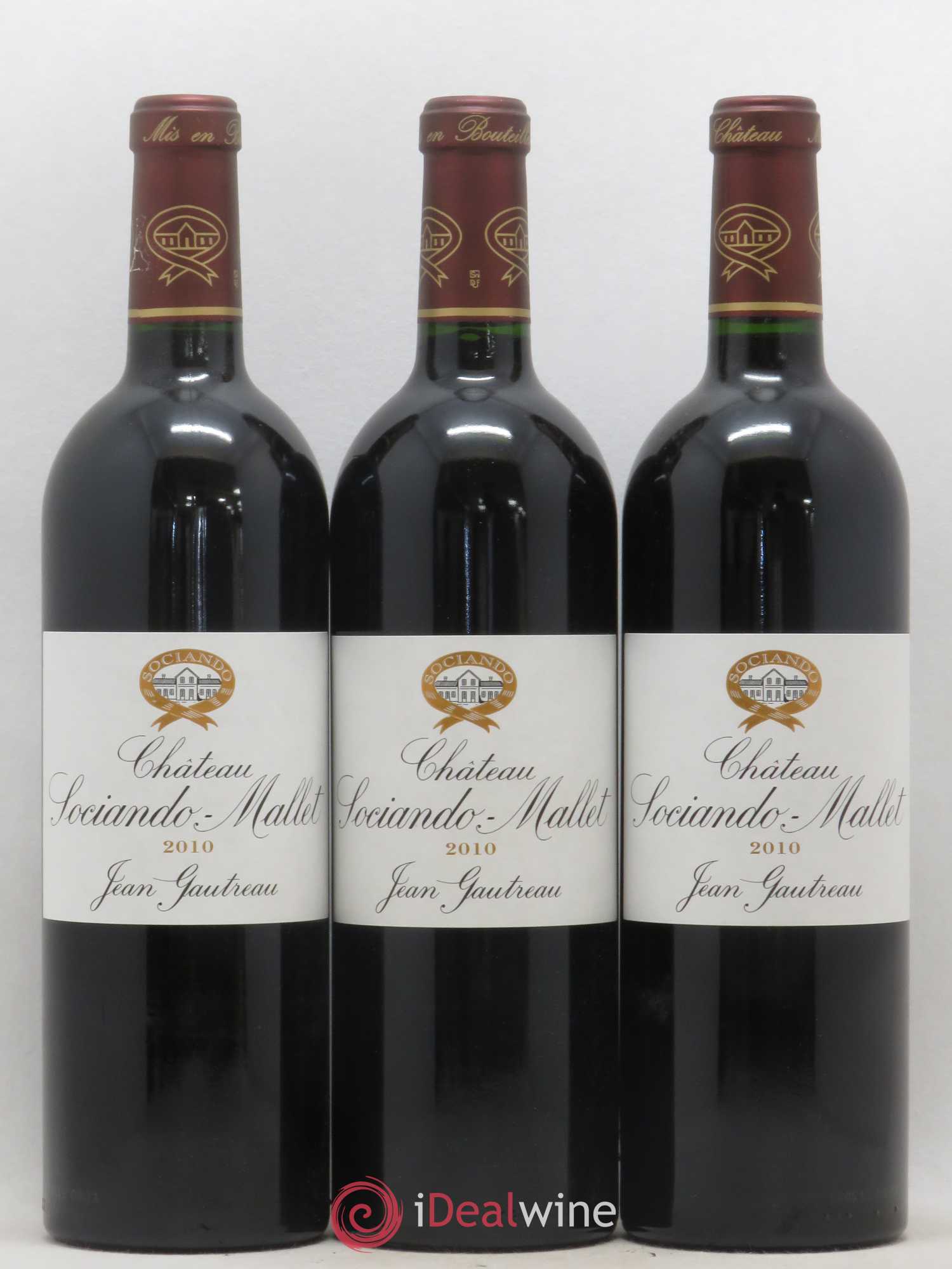 Château Sociando Mallet 2010 - Lot de 6 bouteilles - 1