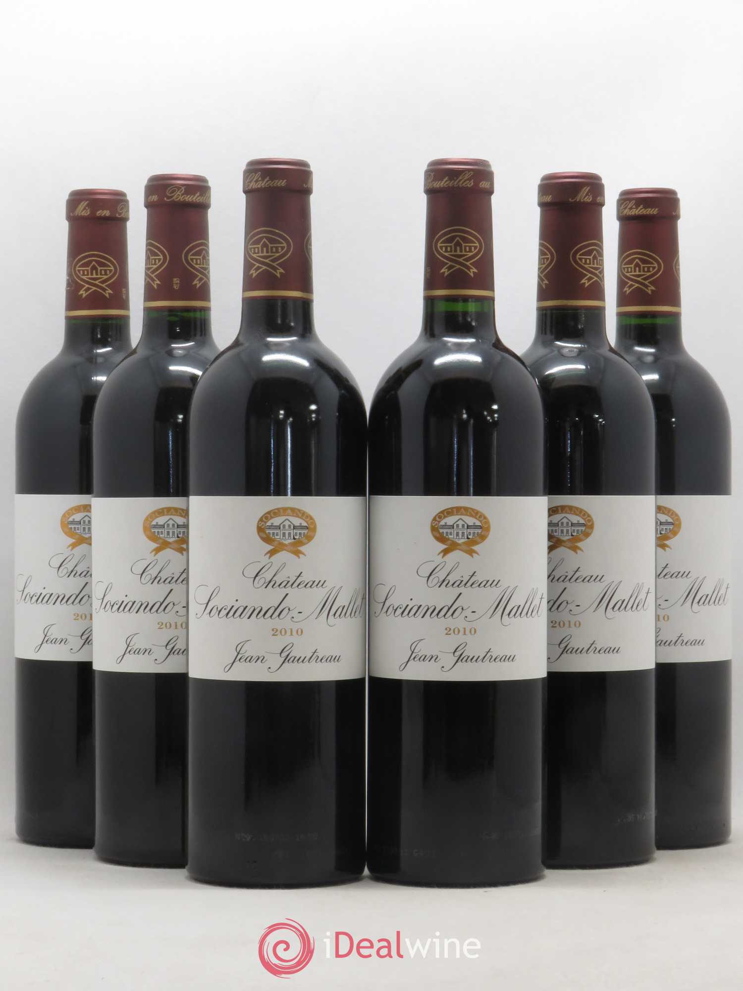 Château Sociando Mallet 2010 - Lot de 6 bouteilles - 0