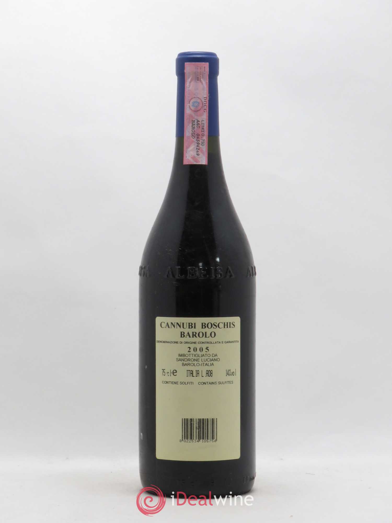 Barolo DOCG Aleste (anciennement Cannubi Boschis) Luciano Sandrone 2005 - Lot de 1 bouteille - 1