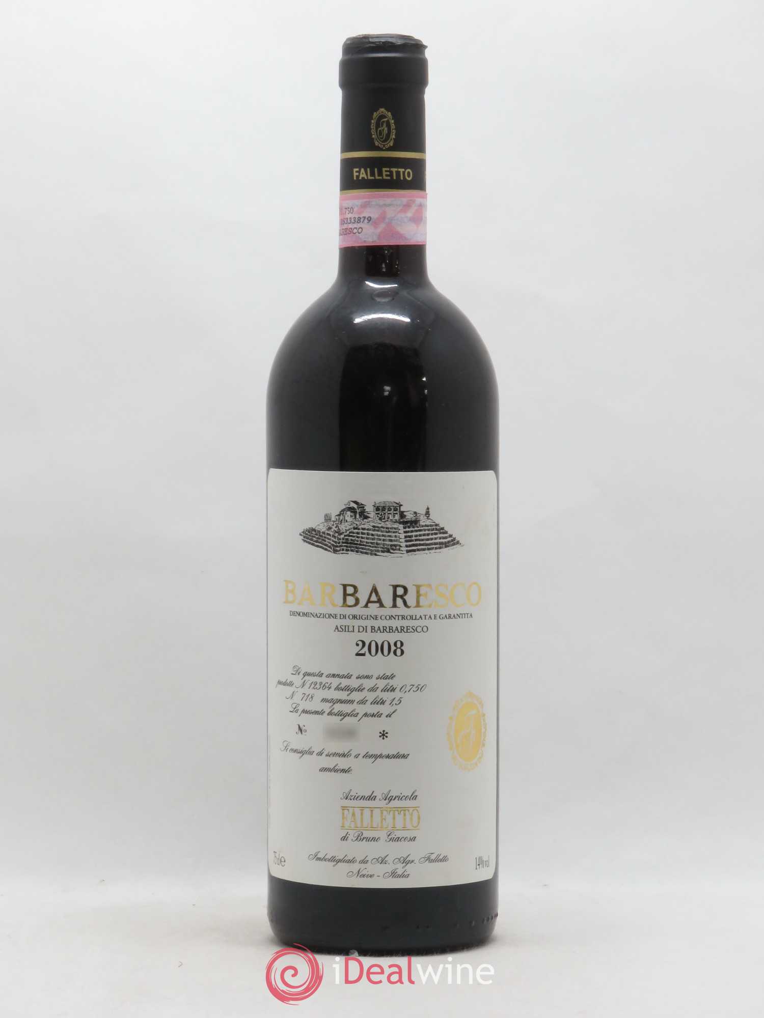 Barbaresco DOCG Asili Azienda Agricola Falletto di Bruno Giacosa 2008 - Lot de 1 bouteille - 0