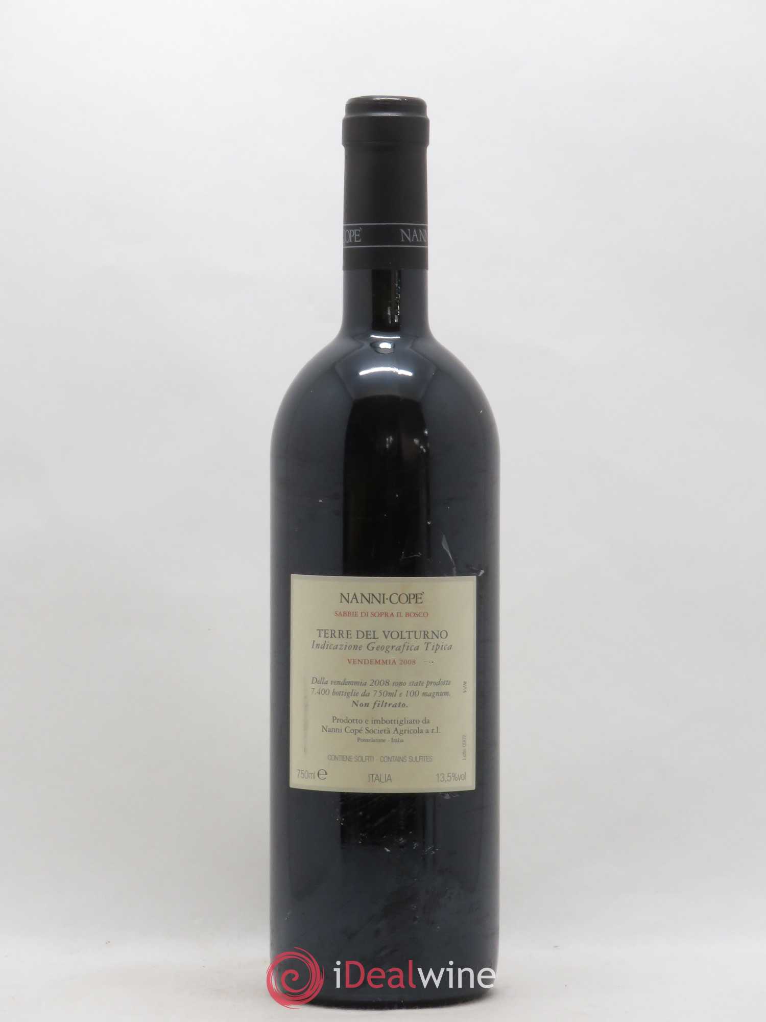 Italie Nanni Cope Terre del Volturno Sabbie di Sopra il Bosco 2008 - Posten von 1 Flasche - 1