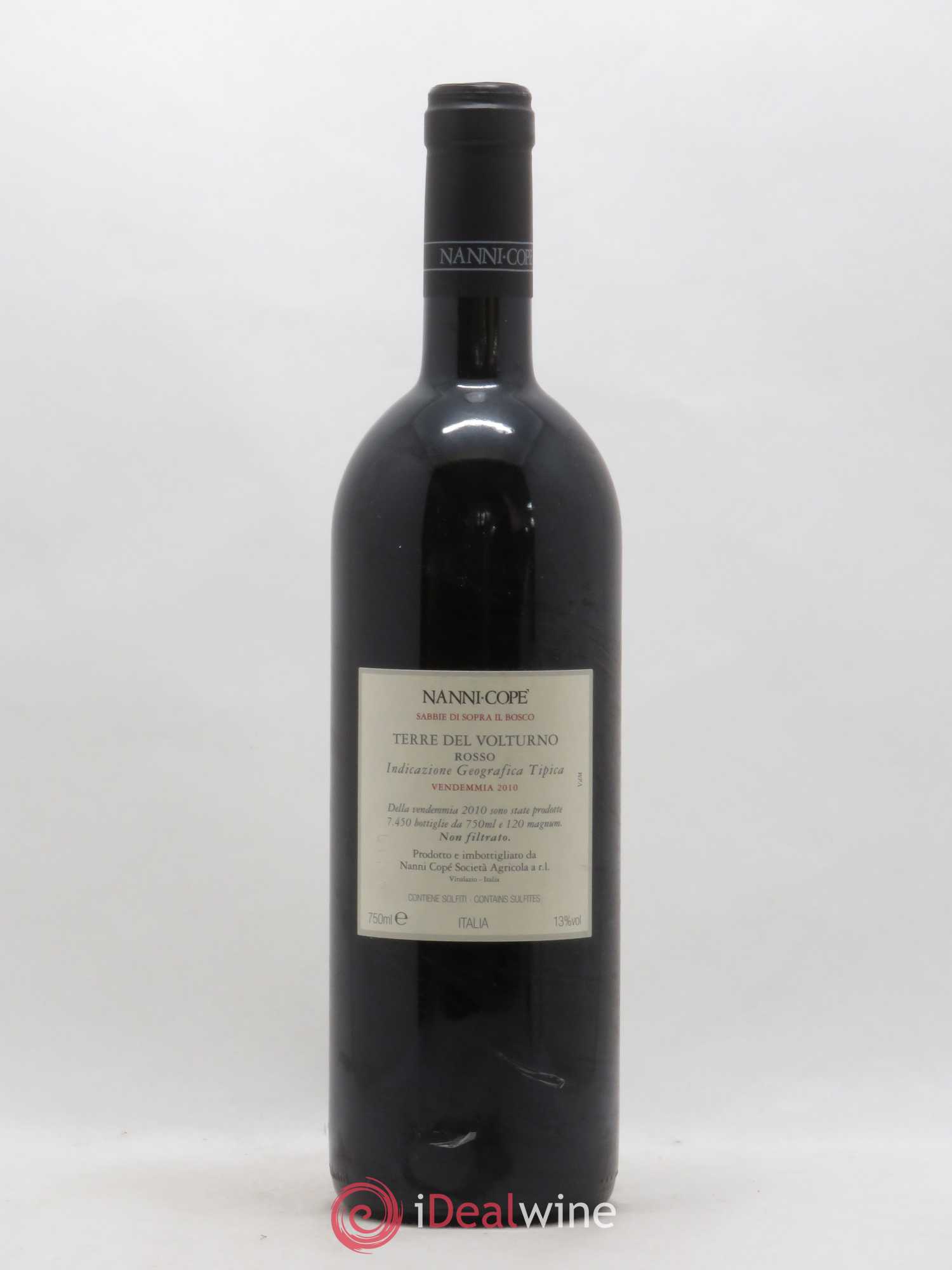 Italie IGT Terre del Volturno Sabbie Sopra il Bosco Nanni Cope 2010 - Posten von 1 Flasche - 1