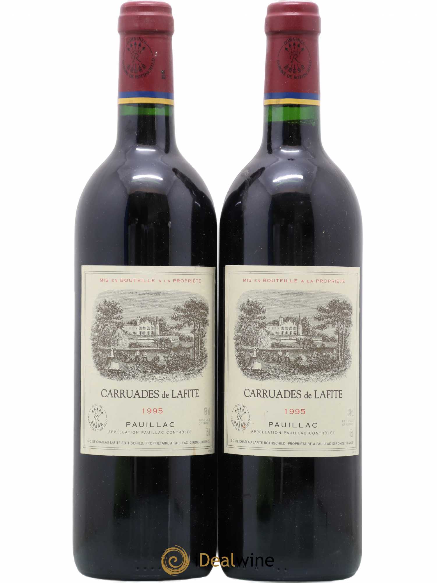 Carruades de Lafite Rothschild Second Vin 1995 - Lot de 2 bouteilles - 0