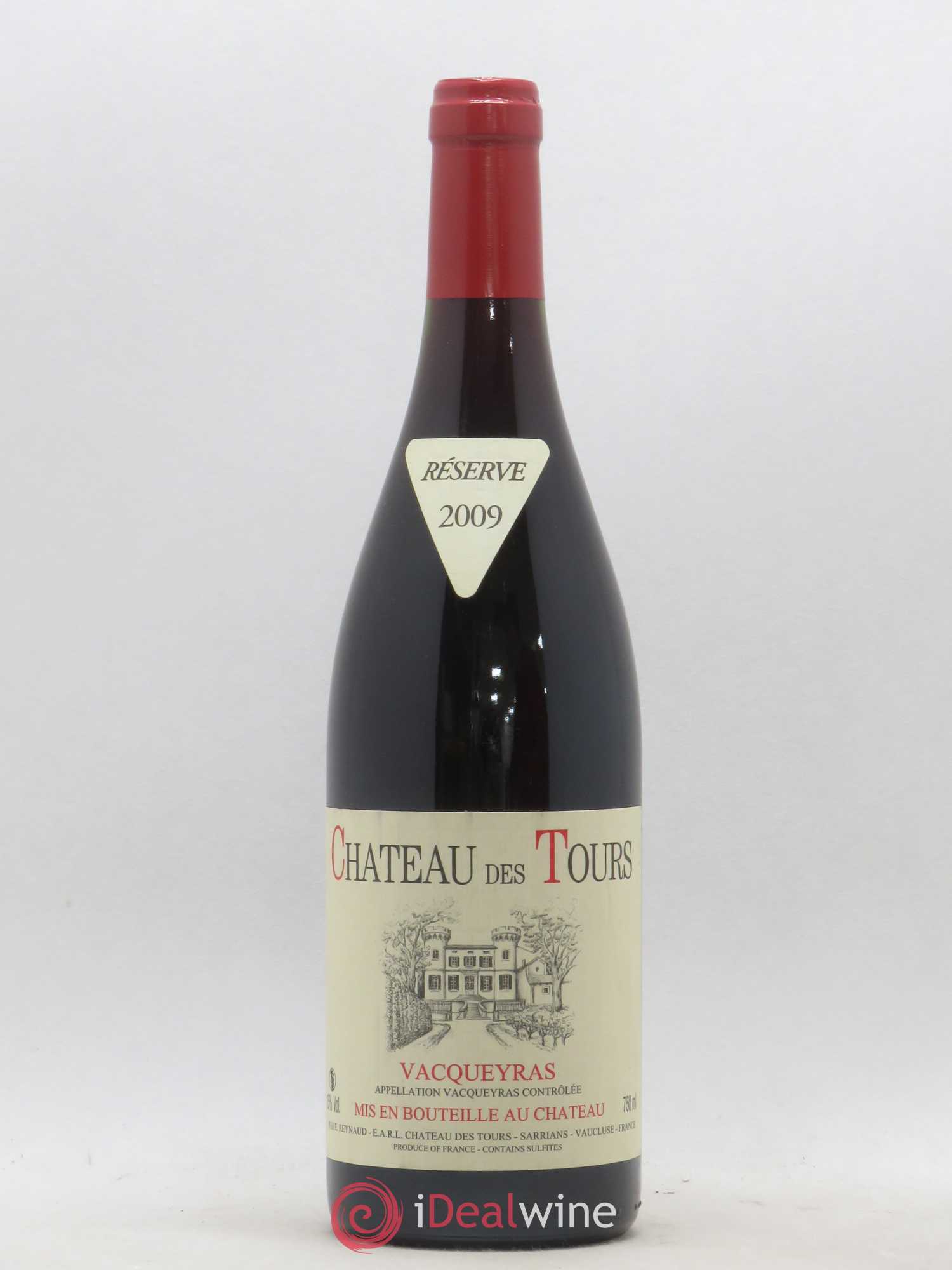 Vacqueyras Château des Tours Emmanuel Reynaud 2009 - Lot de 1 bouteille - 0