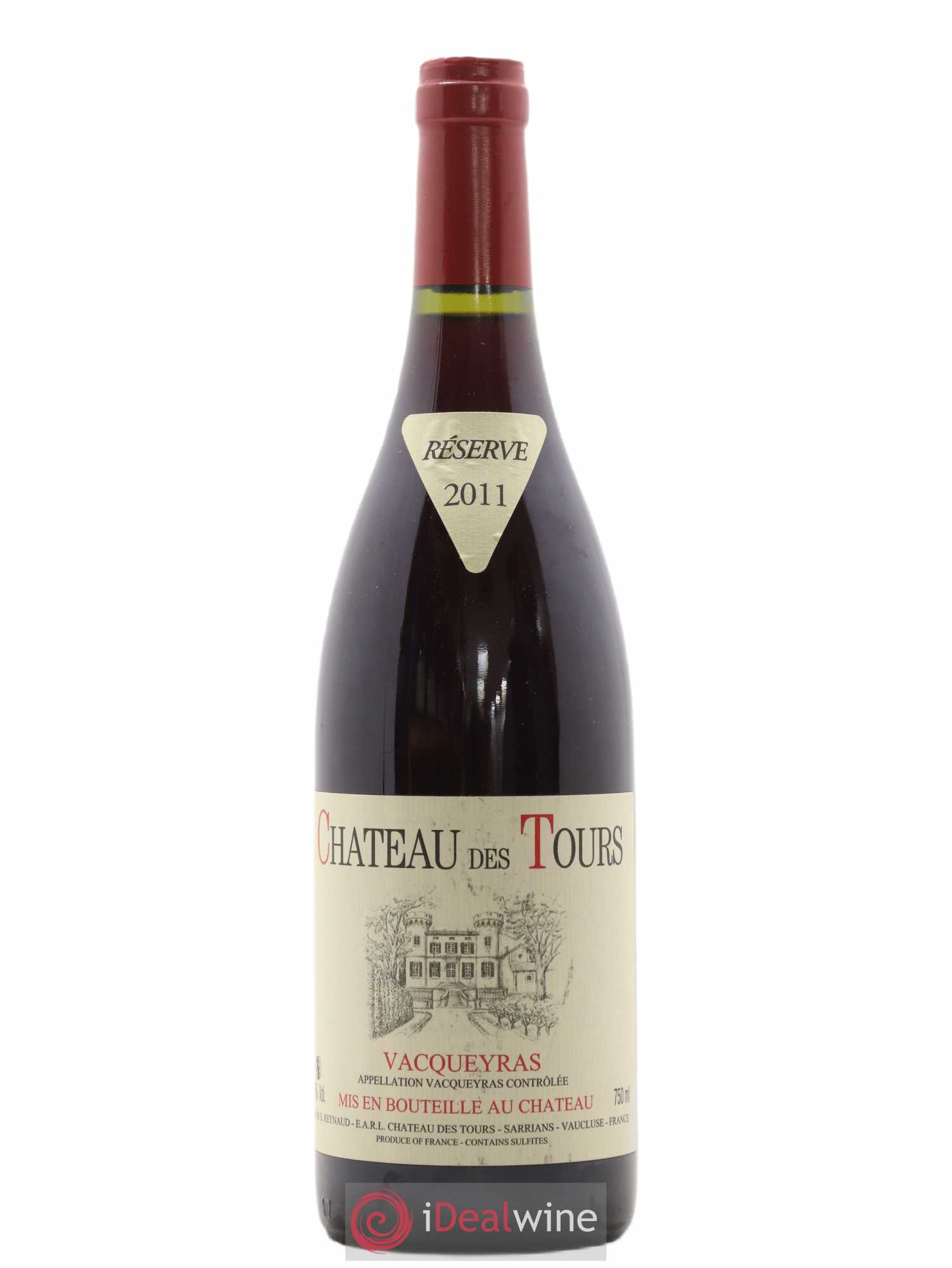 Vacqueyras Château des Tours Emmanuel Reynaud 2011 - Lot de 1 bouteille - 0