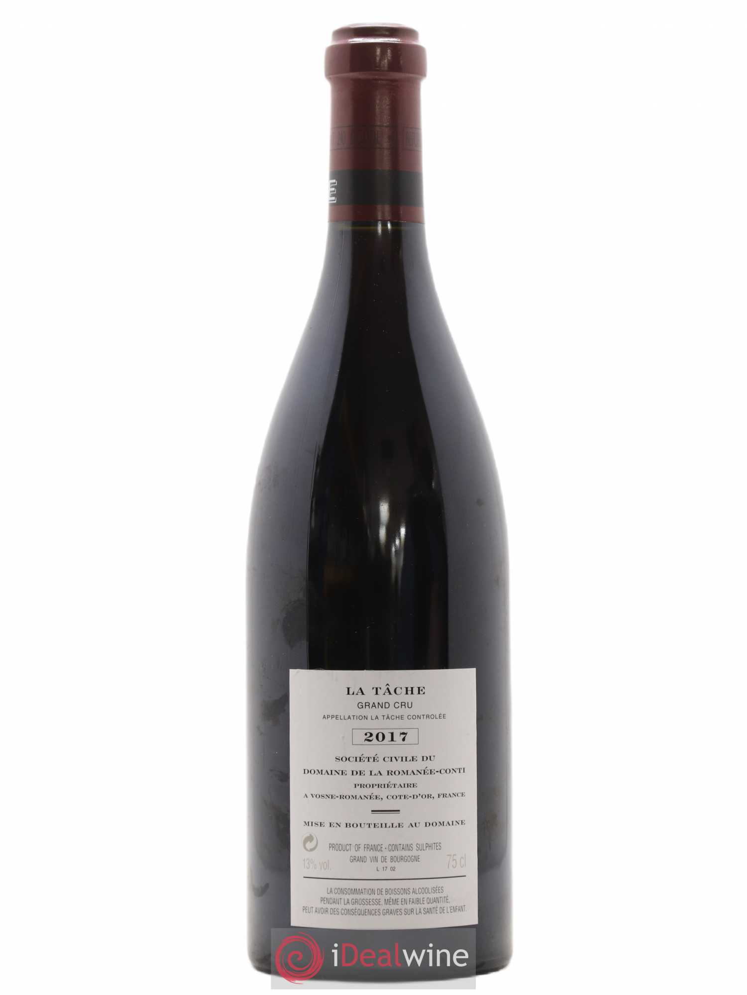La Tâche Grand Cru Domaine de la Romanée-Conti 2017 - Lot de 1 bouteille - 1