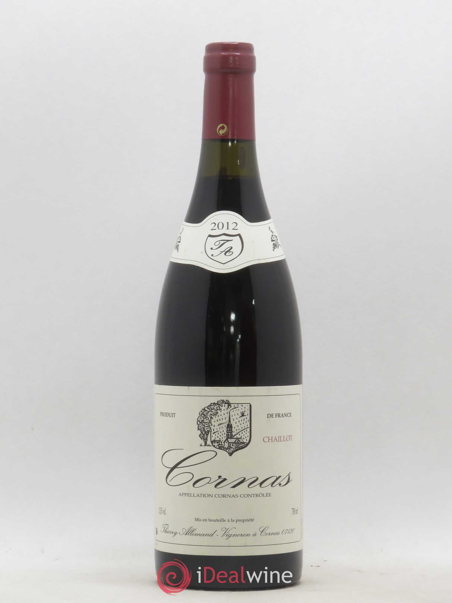 Cornas Chaillot Thierry Allemand 2012 - Lot de 1 bouteille - 0