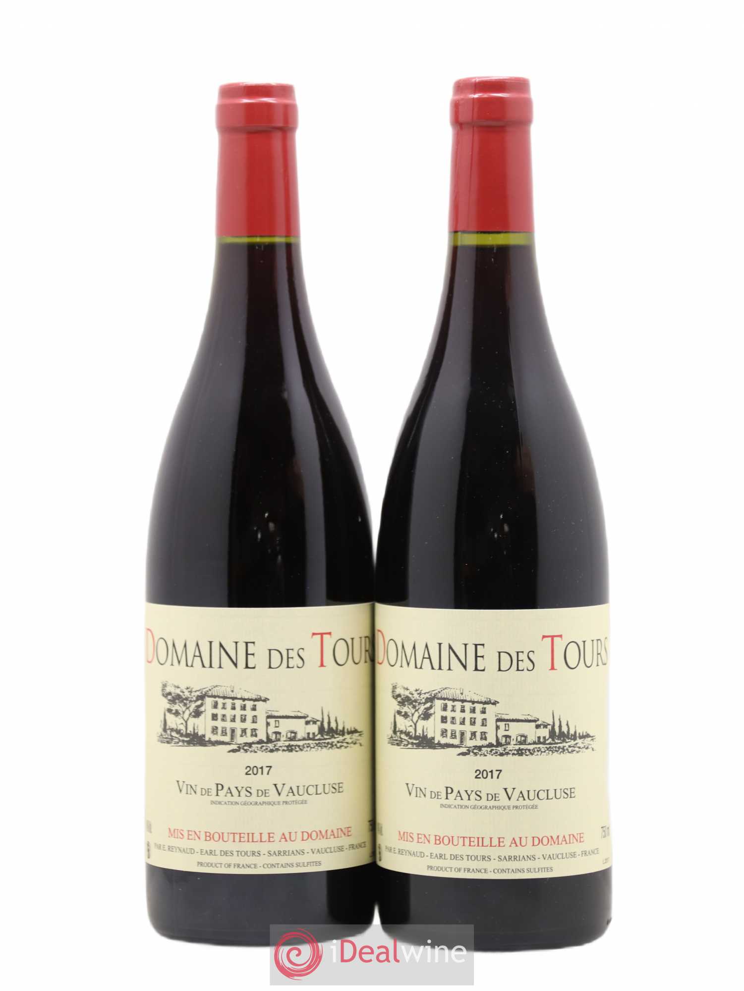Vaucluse (Vin de Pays de Vaucluse) Domaine des Tours Emmanuel Reynaud 2017 - Lot de 2 bouteilles - 0