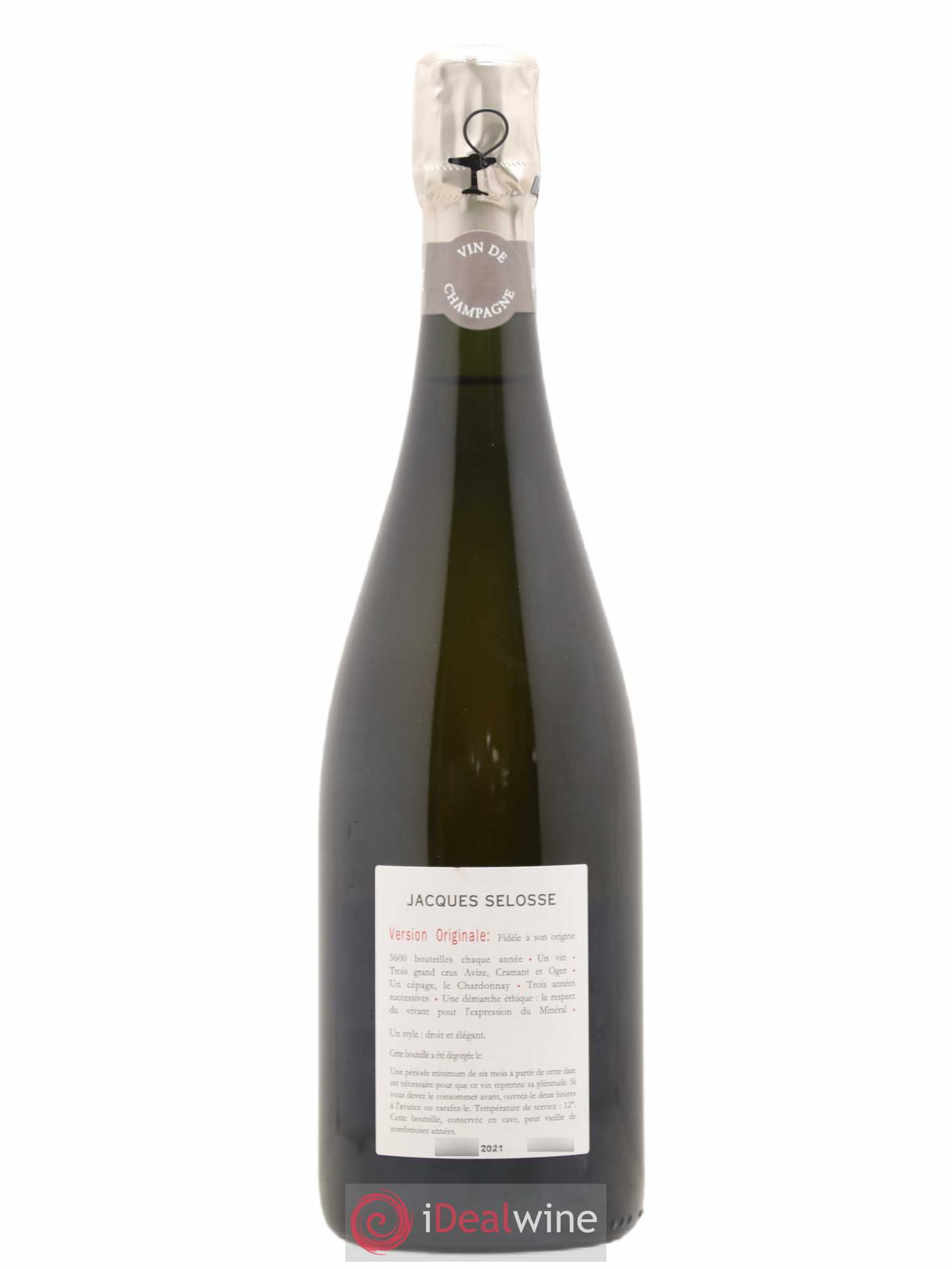 Version Originale Jacques Selosse - Lot de 1 bouteille - 1