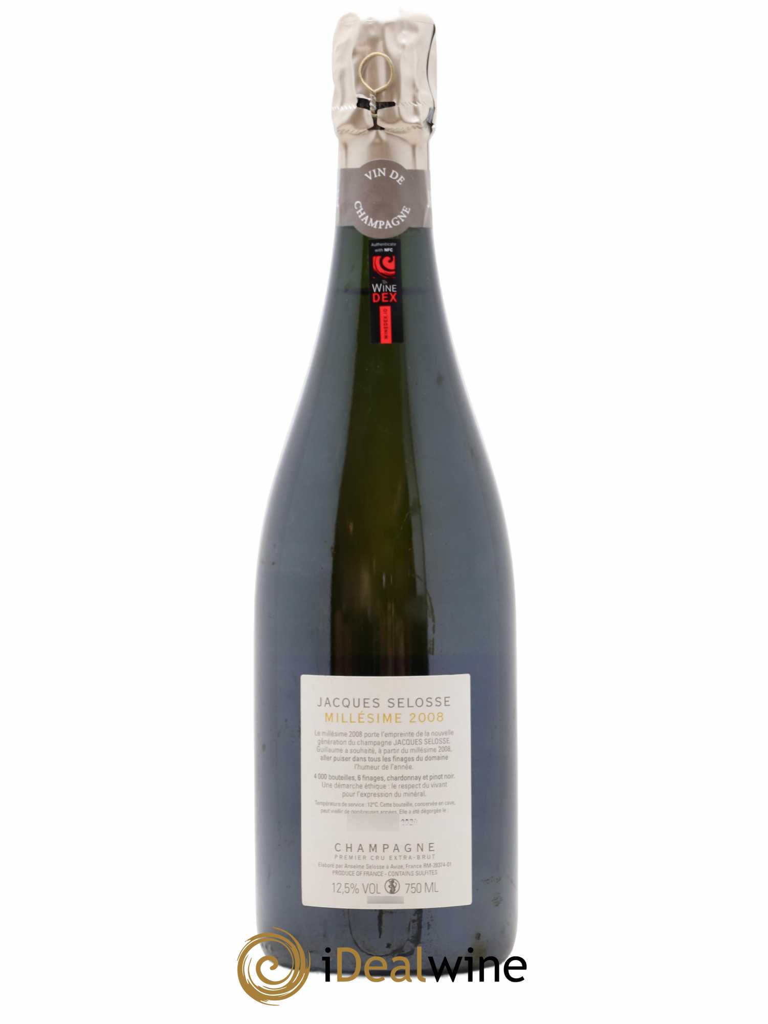 1er Cru Millésimé Extra-Brut Jacques Selosse 2008 - Lot de 1 bouteille - 1