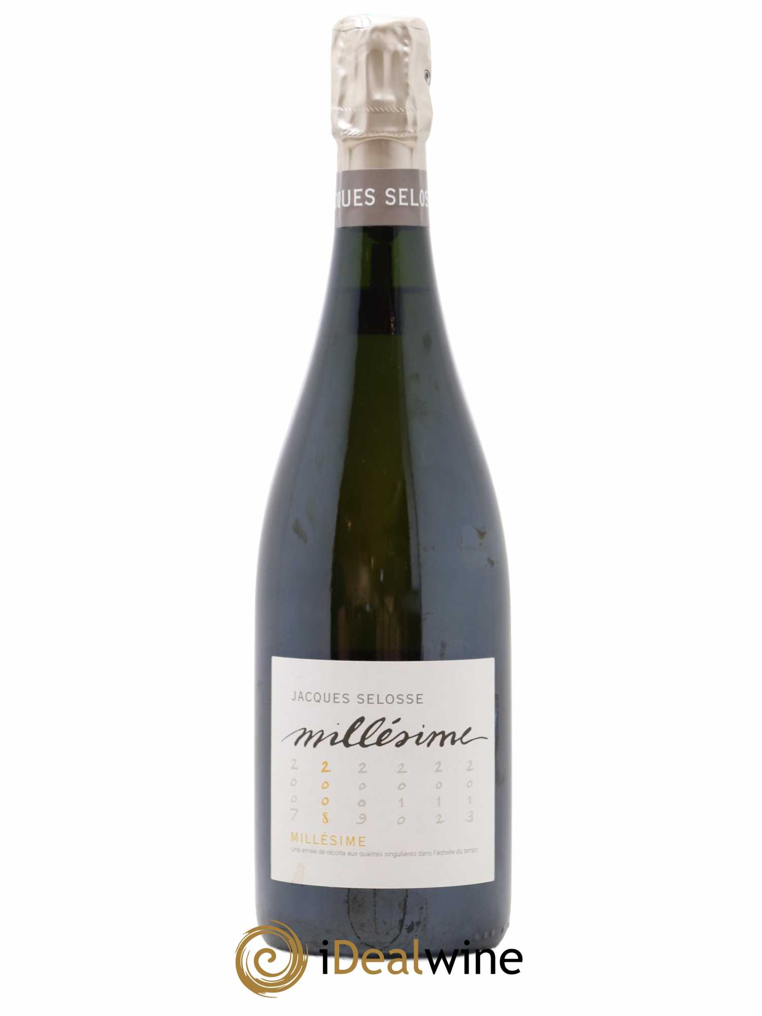 1er Cru Millésimé Extra-Brut Jacques Selosse 2008 - Lot de 1 bouteille - 0