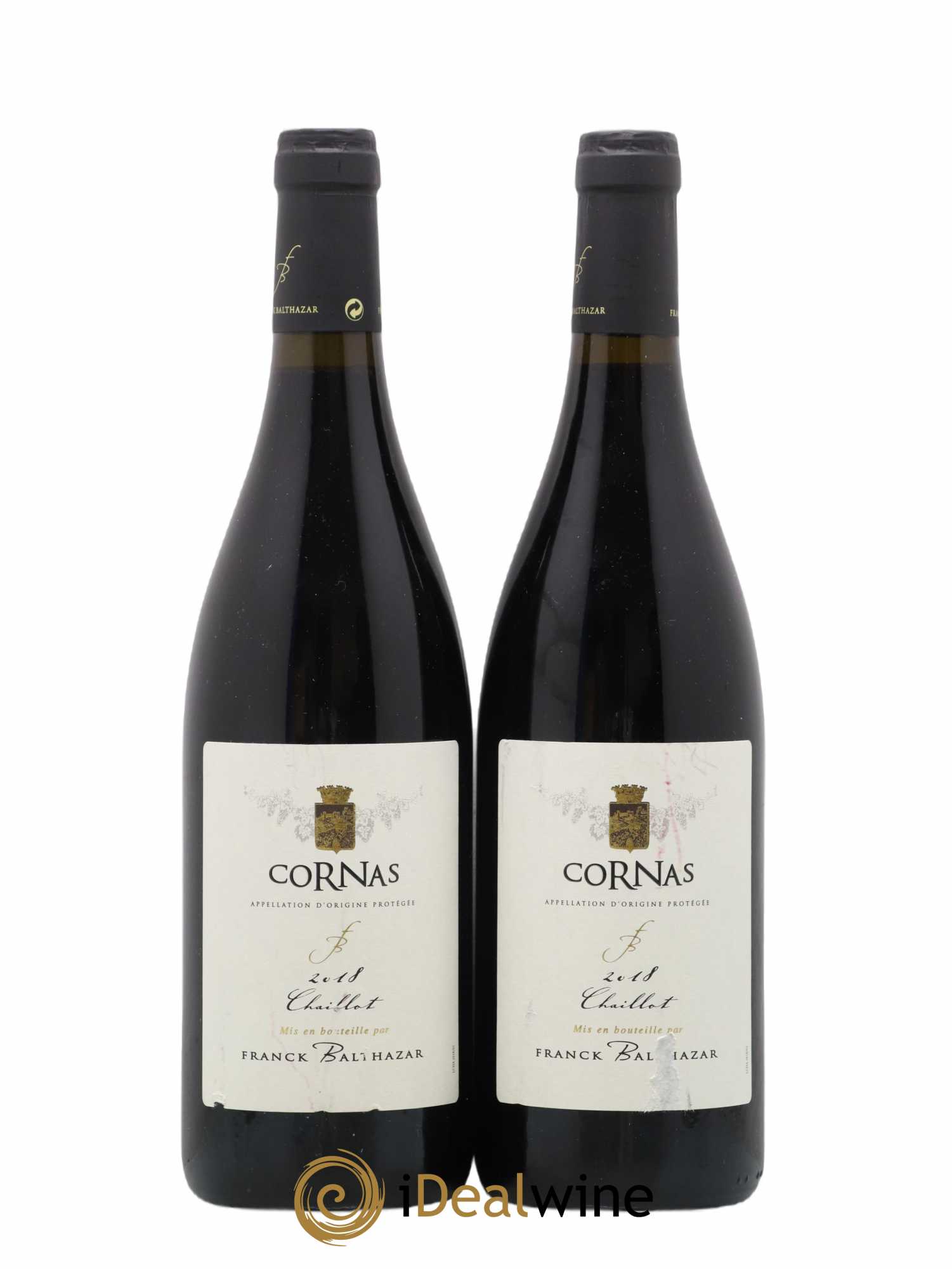 Cornas Chaillot Franck Balthazar (Domaine) 2018 - Lot of 2 bottles - 0