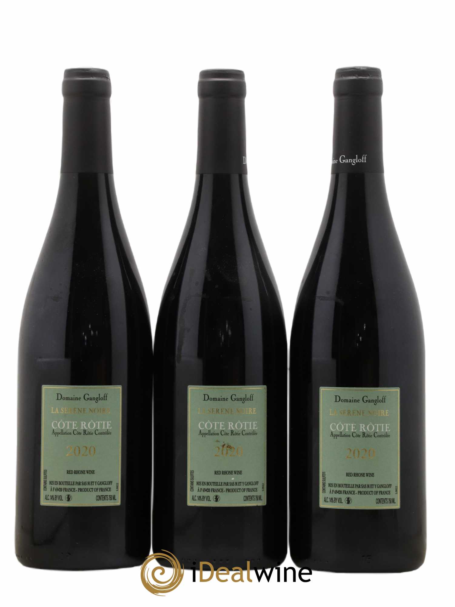 Côte-Rôtie La Sereine Noire Gangloff (Domaine) 2020 - Lot de 3 bouteilles - 1
