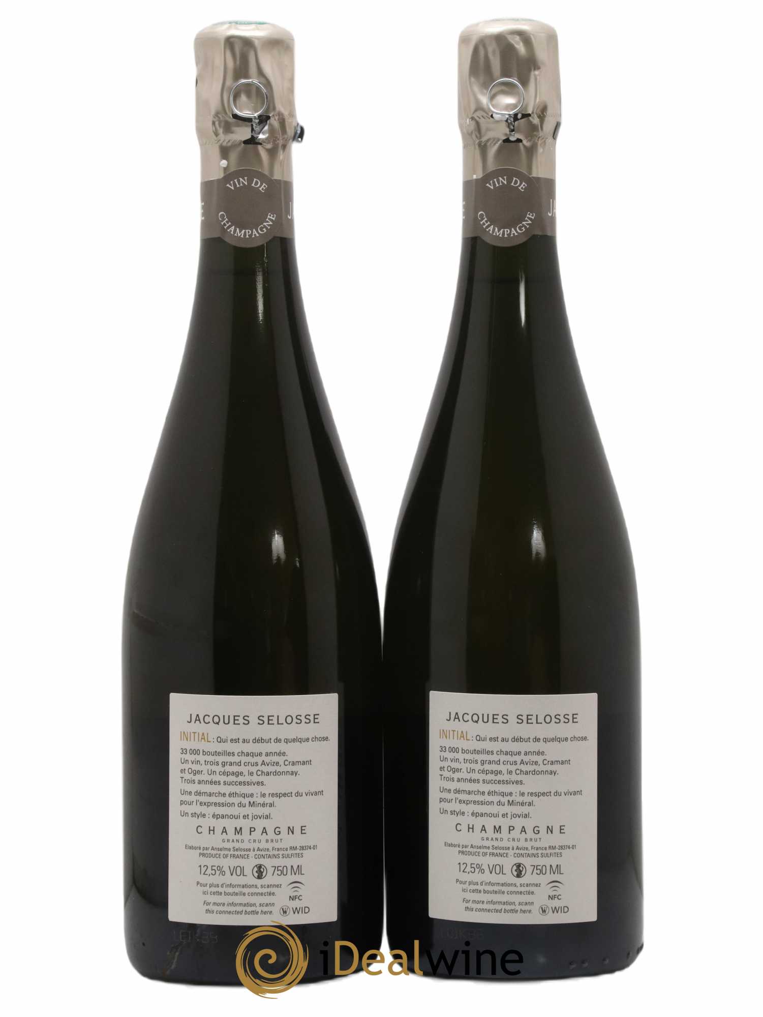 Initial Brut Jacques Selosse - Lot de 2 bouteilles - 1