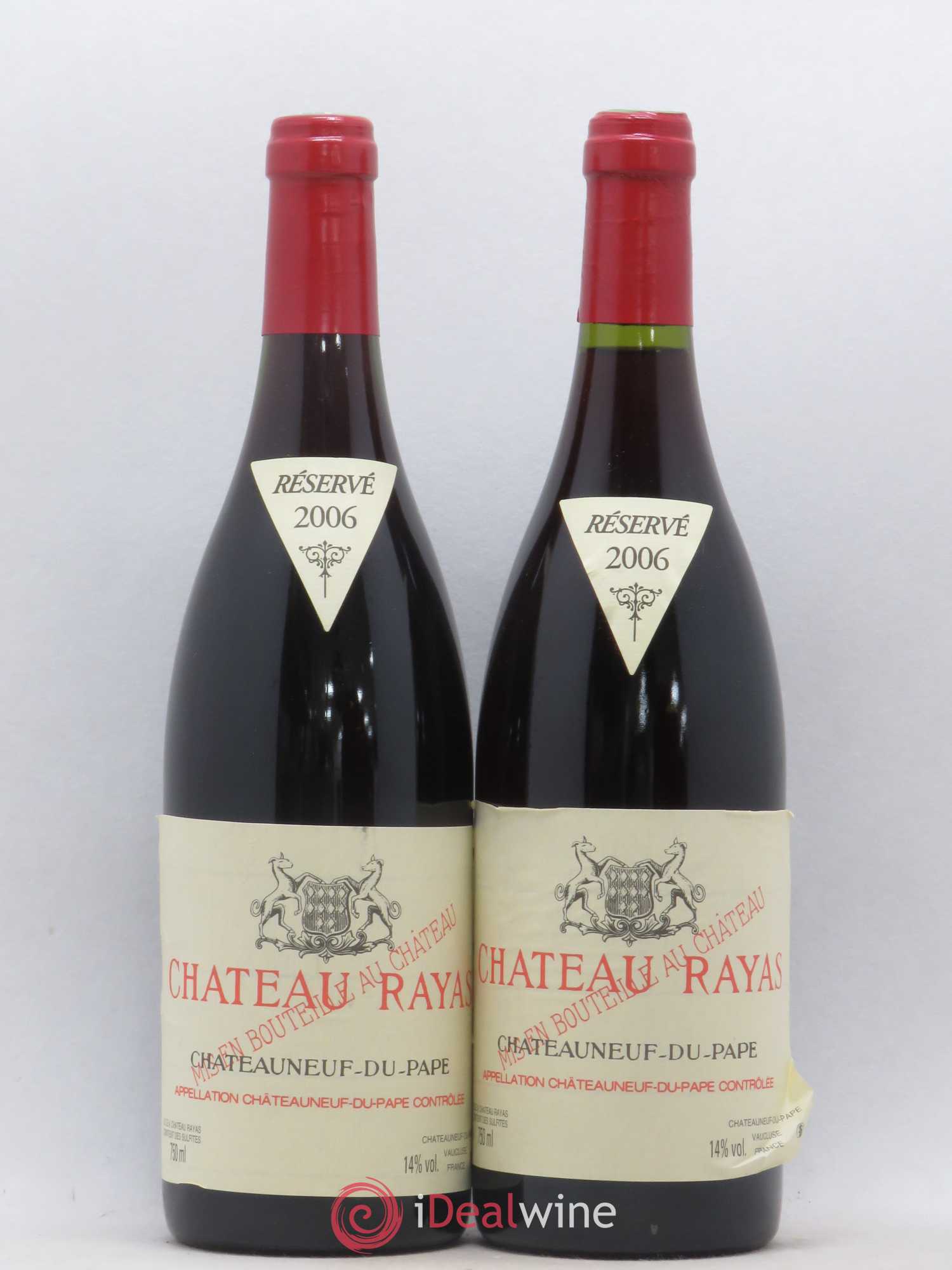 Châteauneuf-du-Pape Château Rayas Emmanuel Reynaud 2006 - Lot de 2 bouteilles - 0
