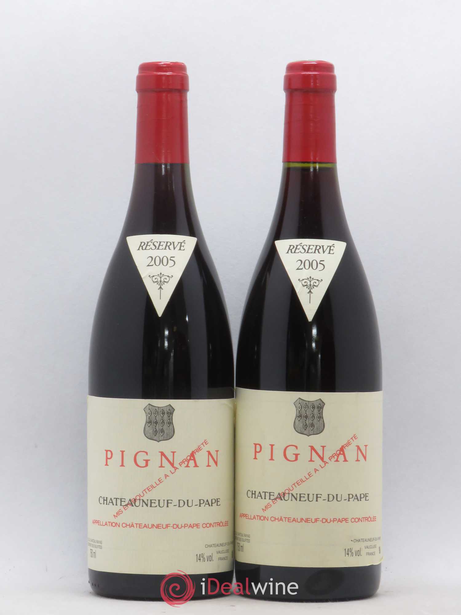 Châteauneuf-du-Pape Pignan Emmanuel Reynaud 2005 - Lot de 2 bouteilles - 0